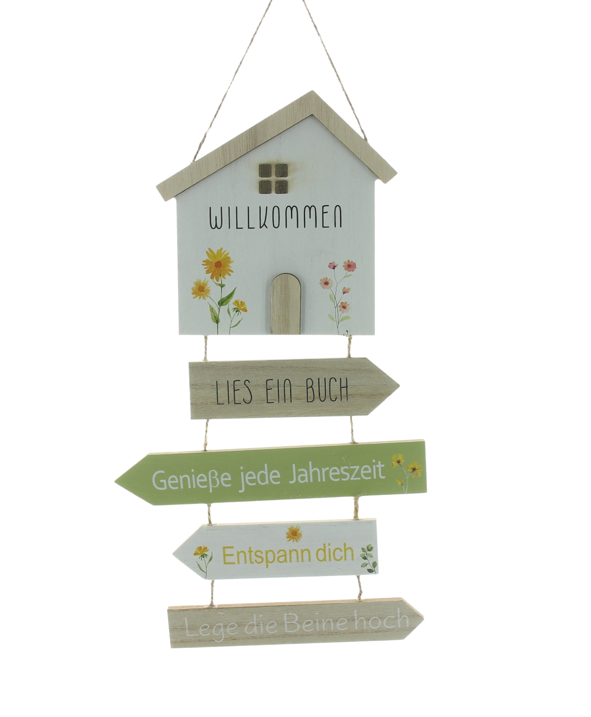 Schild "Weg zur Entspannung"  im Frank Flechtwaren Online Shop für Dekohänger kaufen