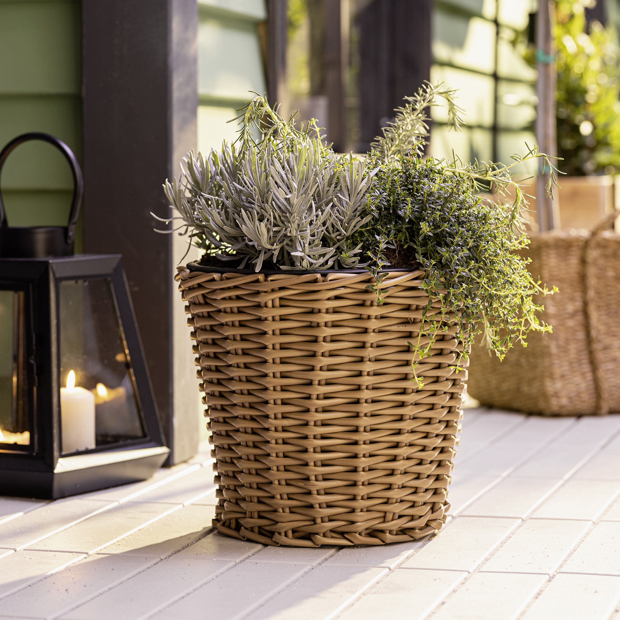 Übertopf "Polyrattan"  im Frank Flechtwaren Online Shop kaufen