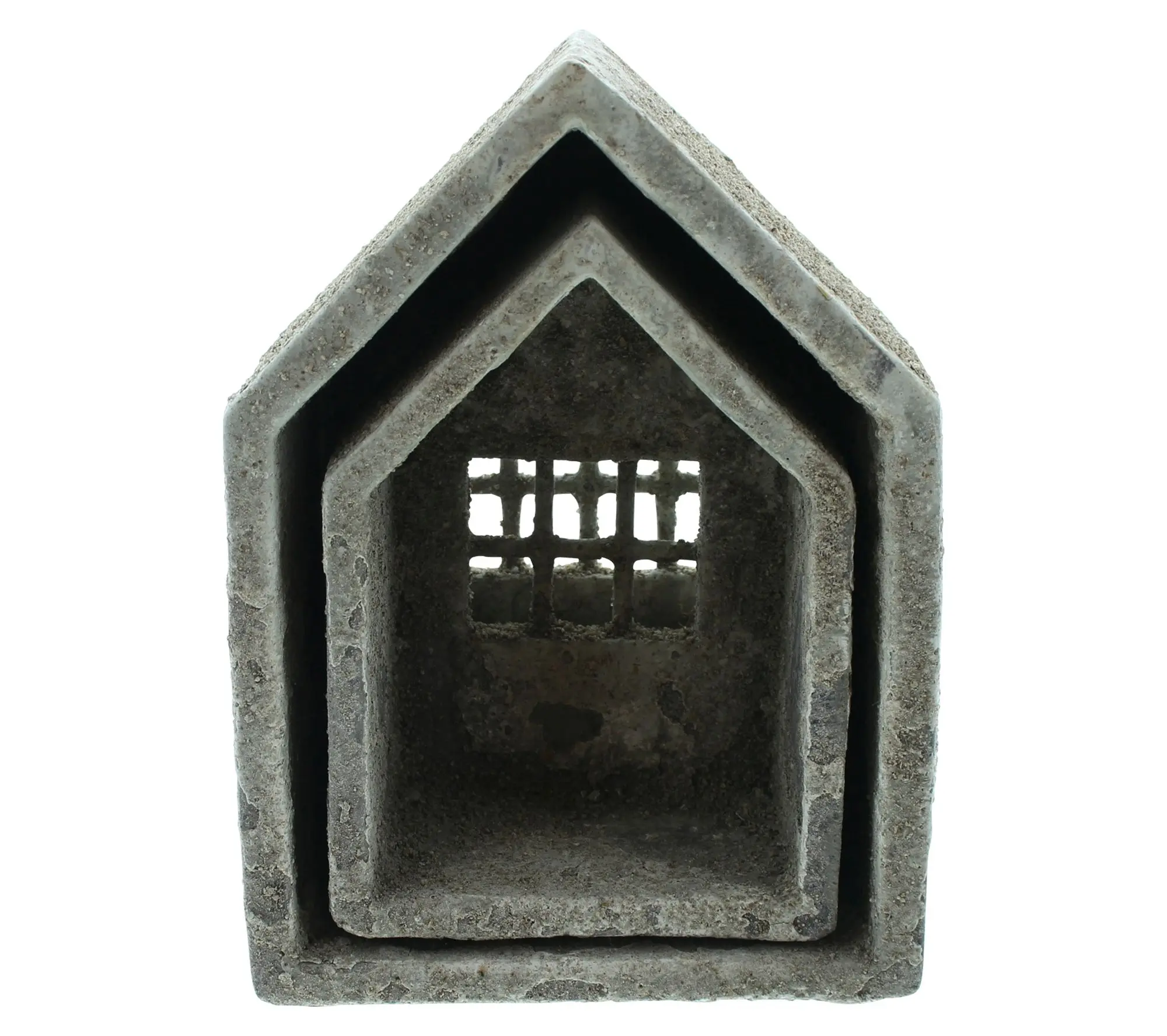 Haus "Beton-Style", 2er Set  im Frank Flechtwaren Online Shop für Ostern kaufen