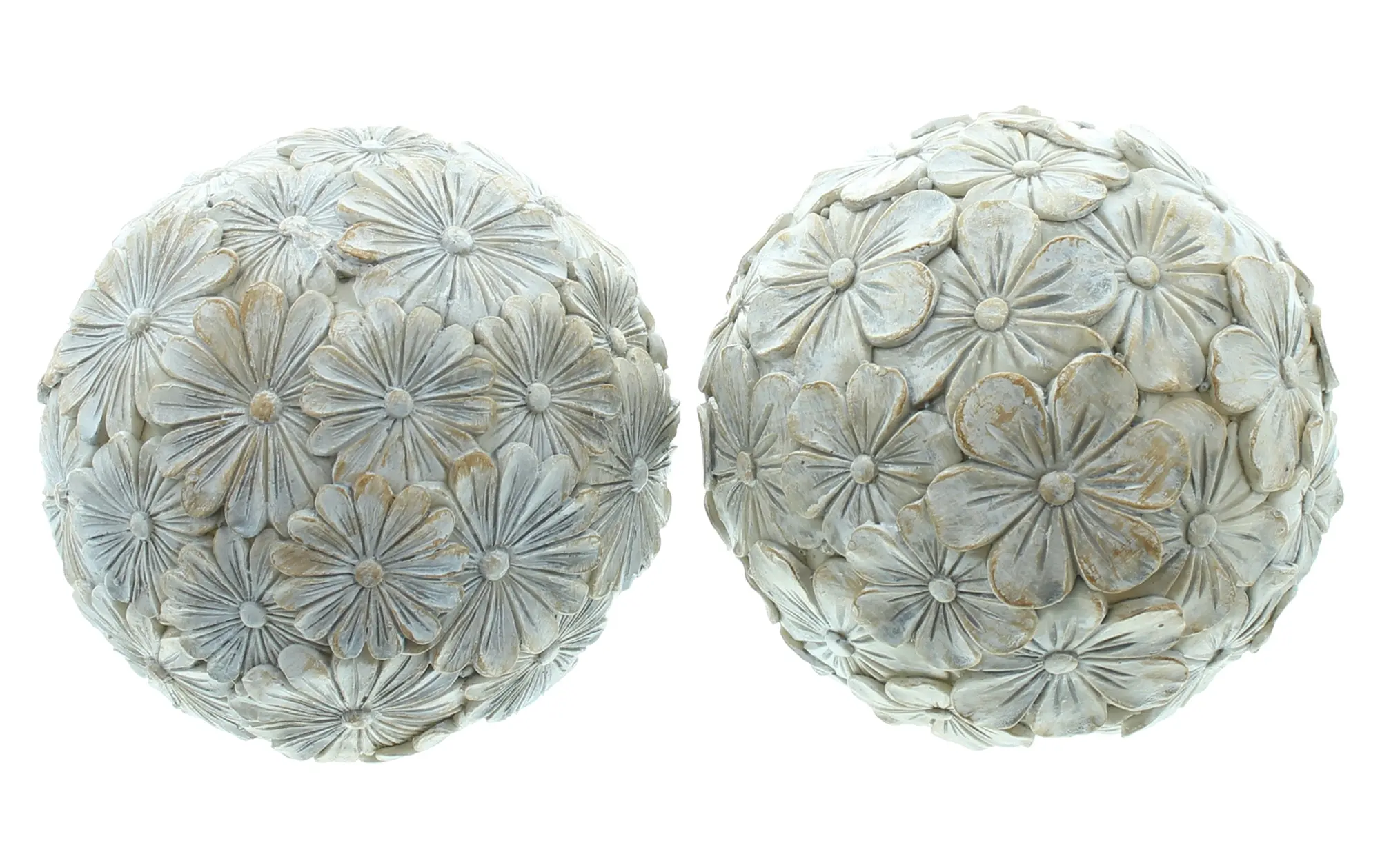 Kugel "Blumen", 2er Set im Frank Flechtwaren Online Shop für Dekokugeln kaufen Kugel "Blumen", 2er Set im Frank Flechtwaren Online Shop für Dekokugeln kaufen