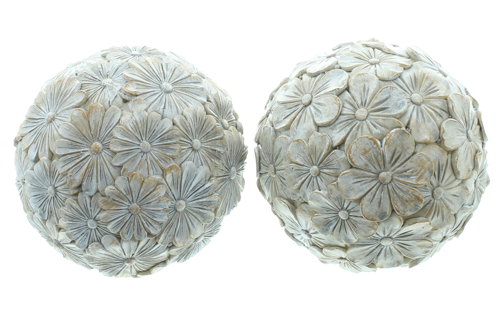 Kugel "Blumen", 2er Set im Frank Flechtwaren Online Shop für Dekokugeln kaufen Kugel "Blumen", 2er Set im Frank Flechtwaren Online Shop für Dekokugeln kaufen