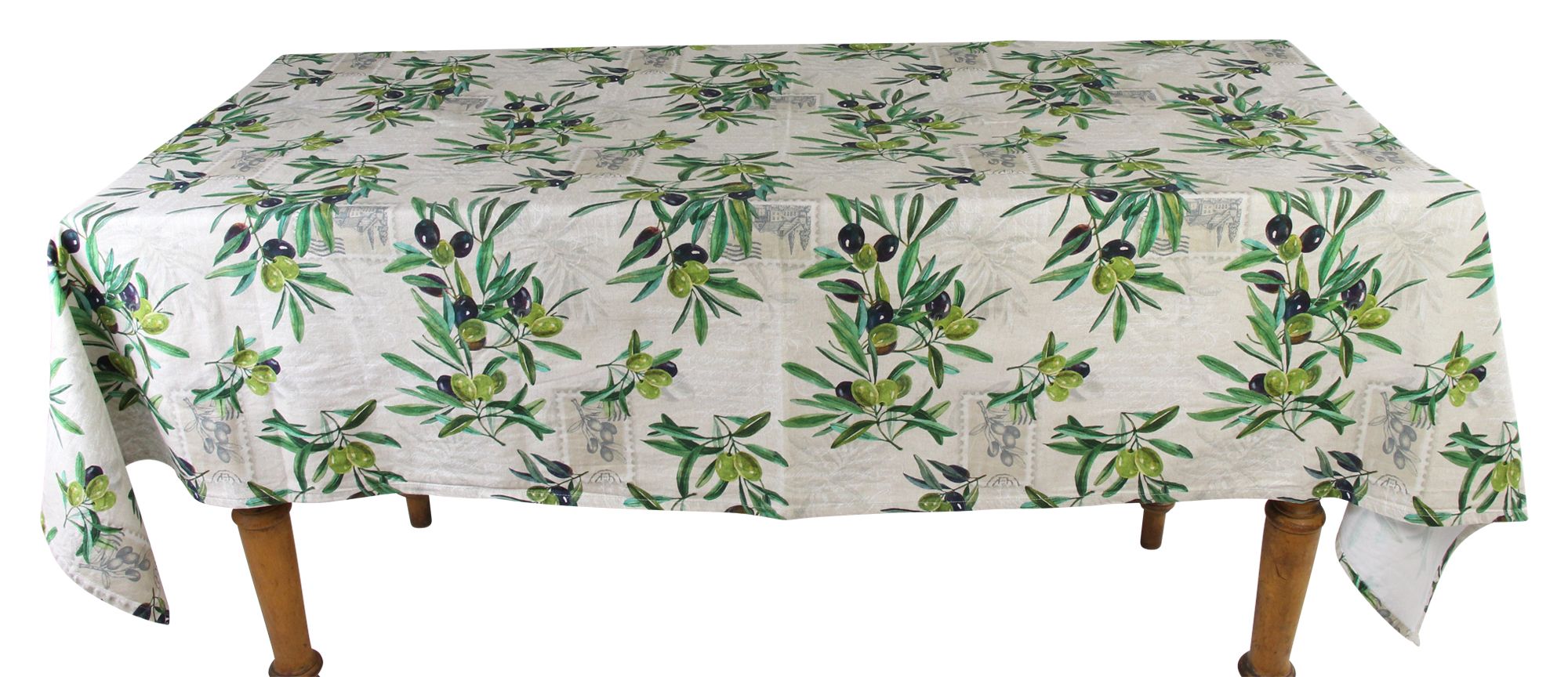 Tafeldecke "Olivenzweige" im Frank Flechtwaren Online Shop für Tafeldecken kaufen Tafeldecke "Olivenzweige" im Frank Flechtwaren Online Shop für Tafeldecken kaufen