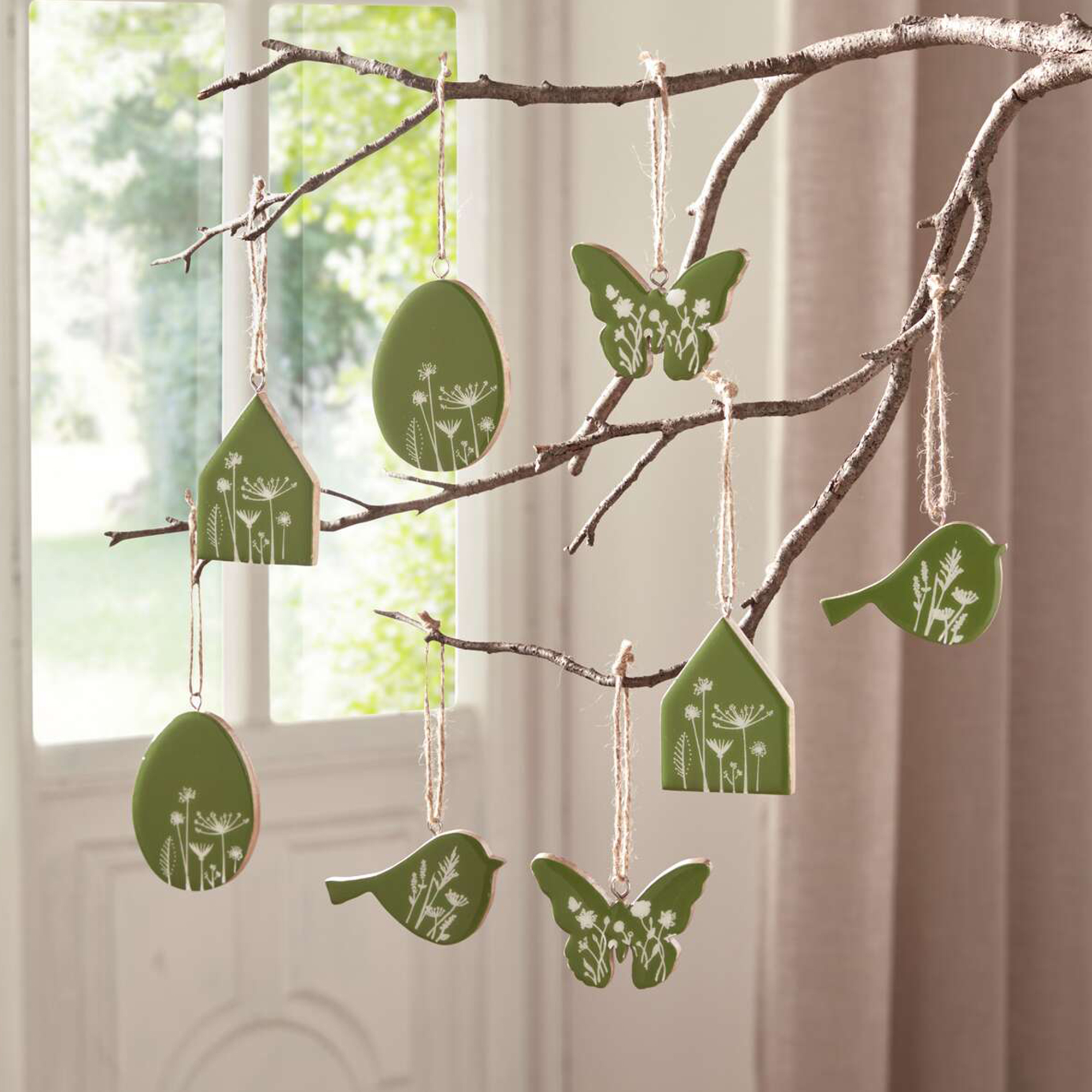 Hänger "Frühling", 8er Set  im Frank Flechtwaren Online Shop kaufen