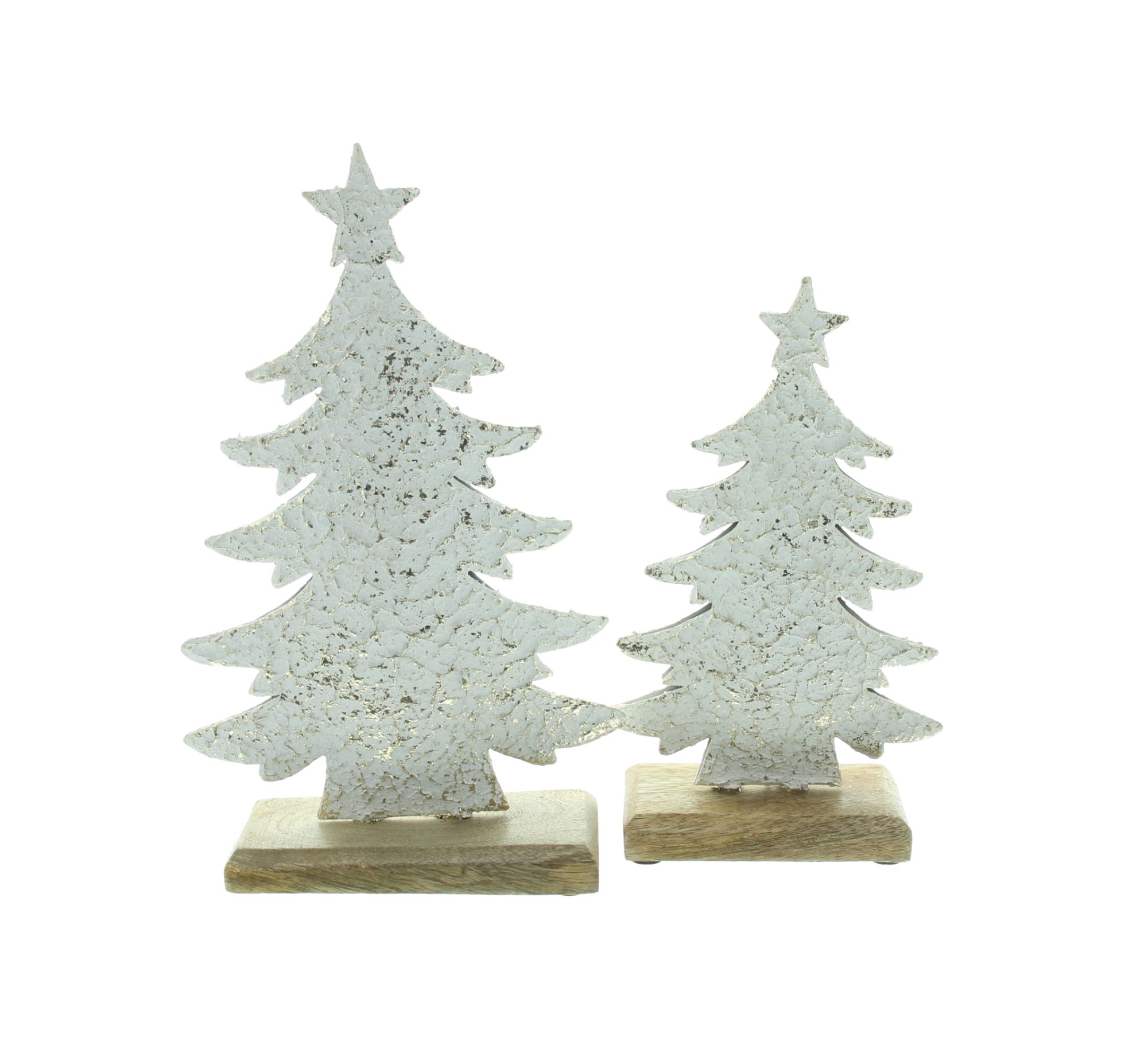 Deko-Tanne "Snowy", 2er Set  im Frank Flechtwaren Online Shop für Tannenbäume kaufen
