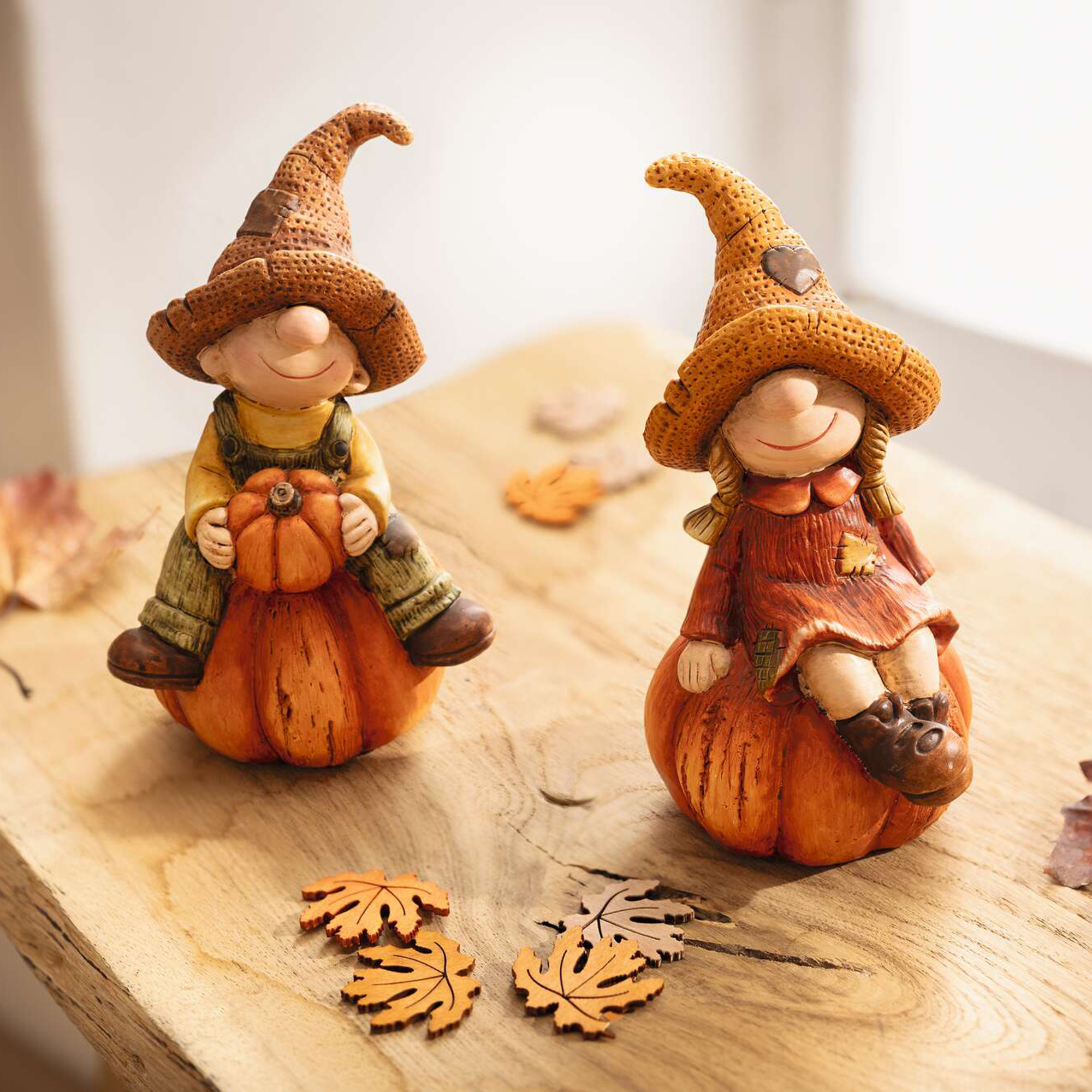 Figur "Kürbisfest", 2er Set  im Frank Flechtwaren Online Shop für Herbst kaufen