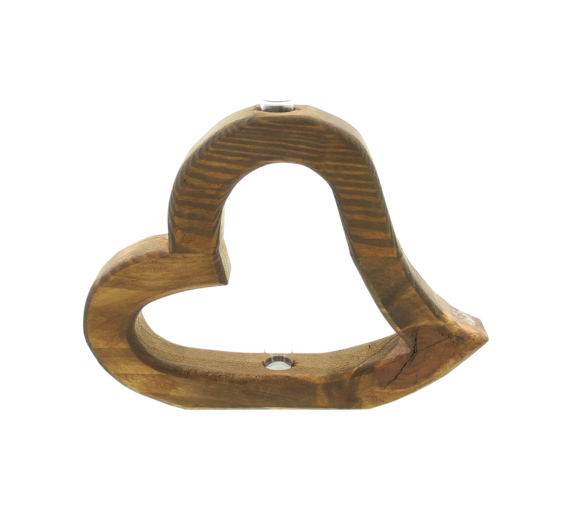 Holzherz "Väschen", braun  im Frank Flechtwaren Online Shop für Dekovasen kaufen
