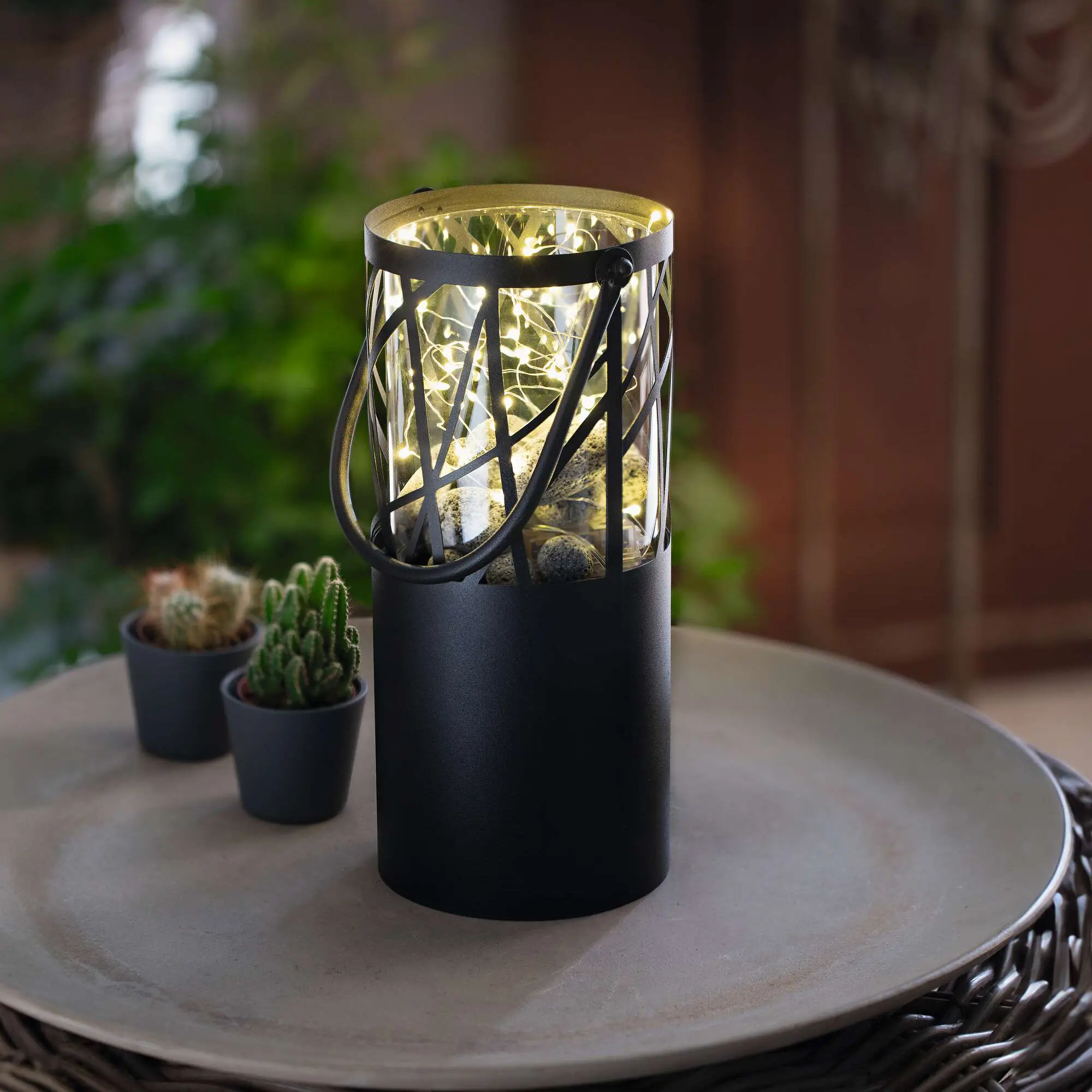 Windlicht "Black"  im Frank Flechtwaren Online Shop kaufen