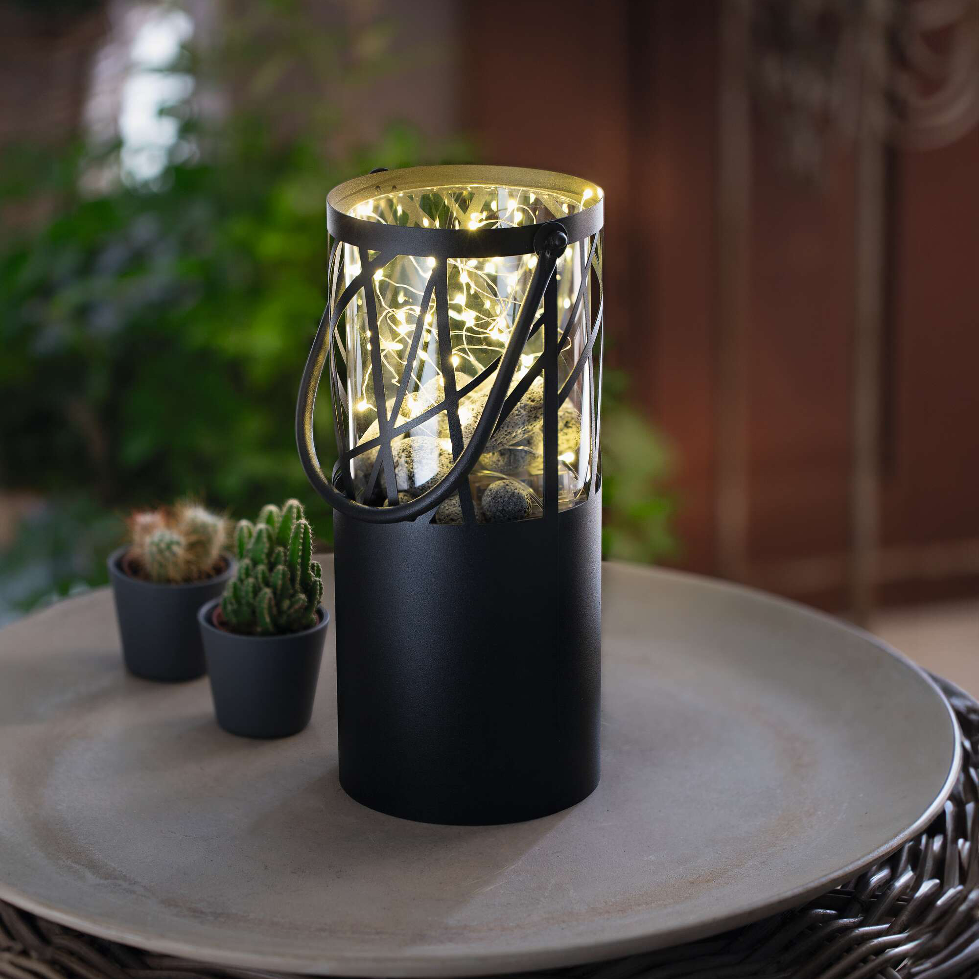 Windlicht "Black"  im Frank Flechtwaren Online Shop kaufen