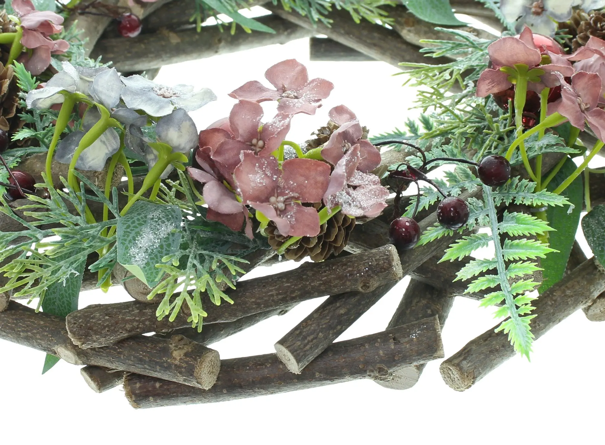 Kranz "Winter Blossom"  im Frank Flechtwaren Online Shop für Weihnachtliche Kränze kaufen