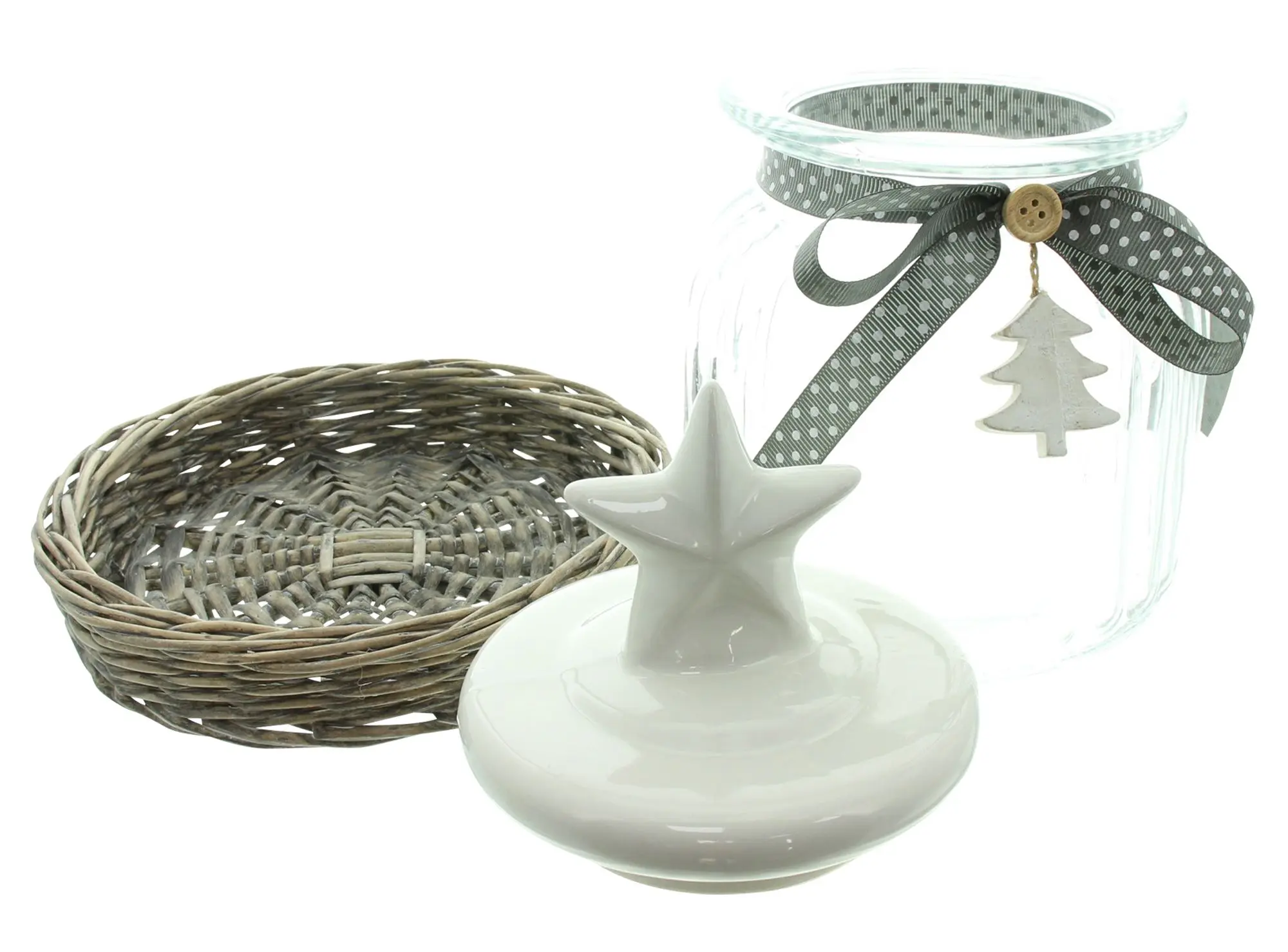 Bonbonniere "Sternchen"  im Frank Flechtwaren Online Shop für Weihnachts-Neuheiten kaufen