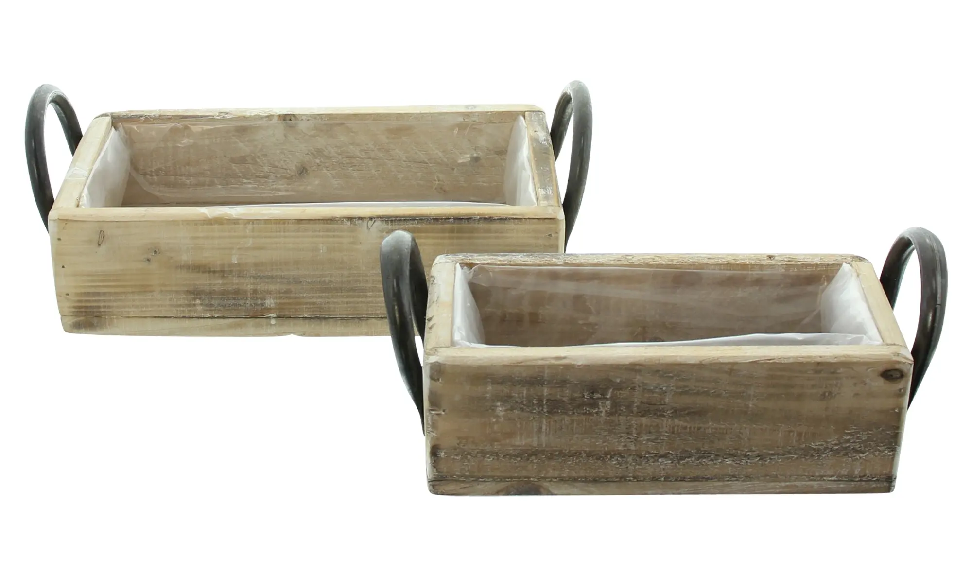 Kiste "Metallgriffe", 2er Set  im Frank Flechtwaren Online Shop kaufen