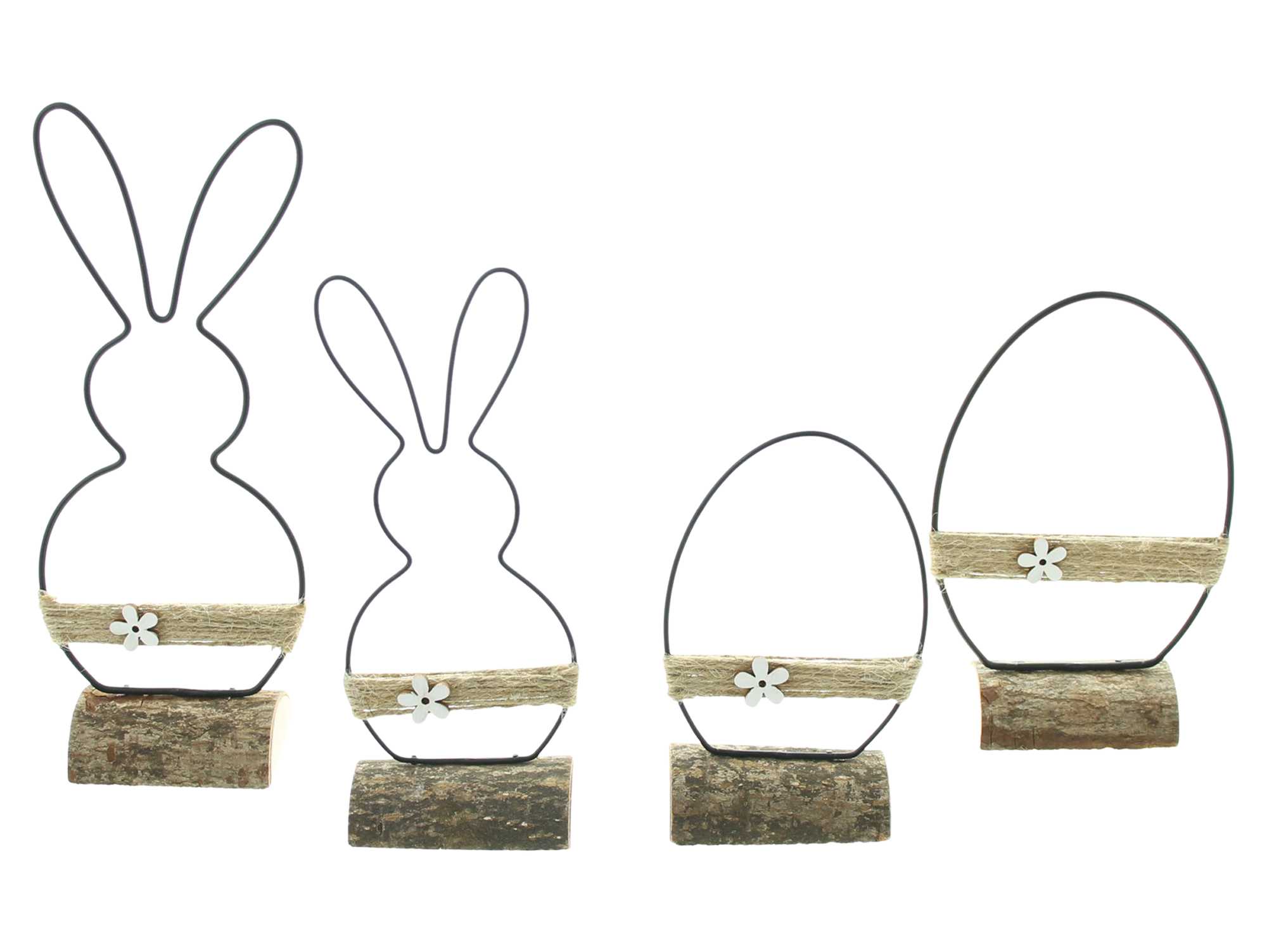 Osterdeko "Modern", 4er Set im Frank Flechtwaren Online Shop für Ostern kaufen Osterdeko "Modern", 4er Set im Frank Flechtwaren Online Shop für Ostern kaufen