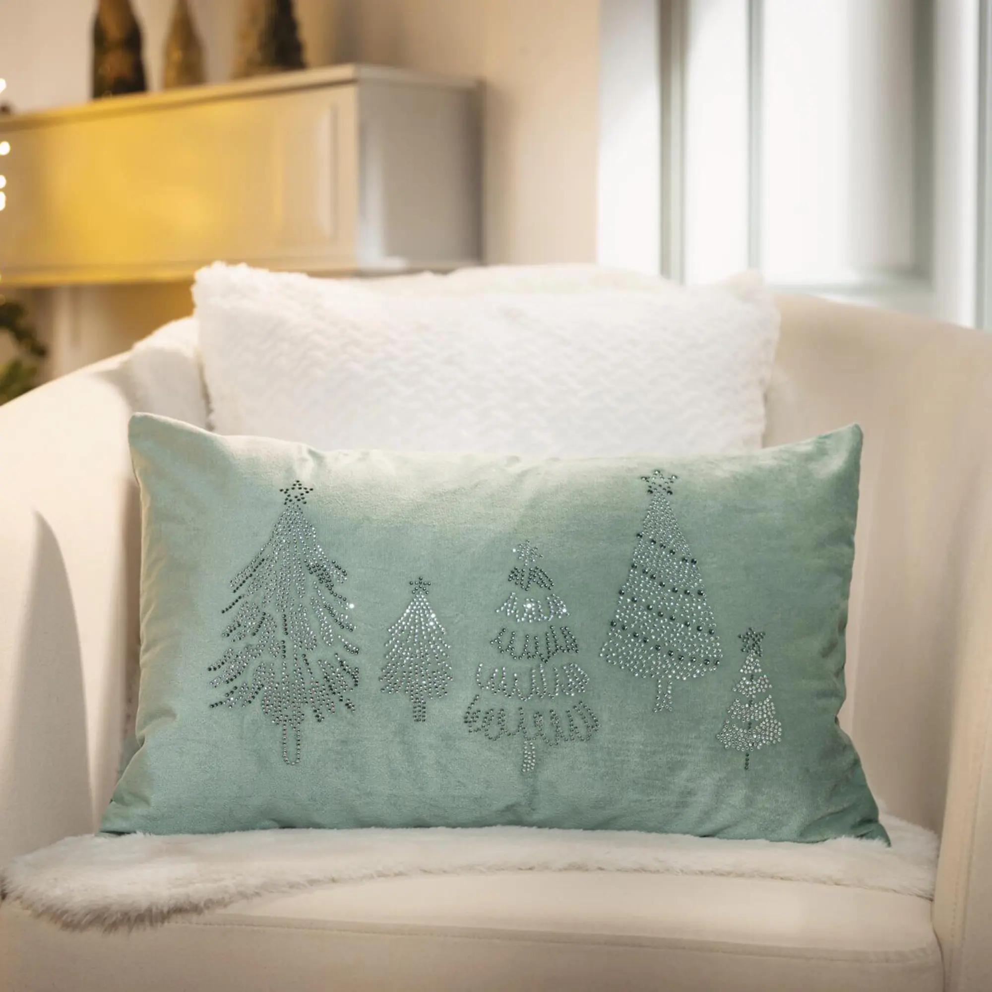 Kissenhülle "Silver Tree"  im Frank Flechtwaren Online Shop kaufen