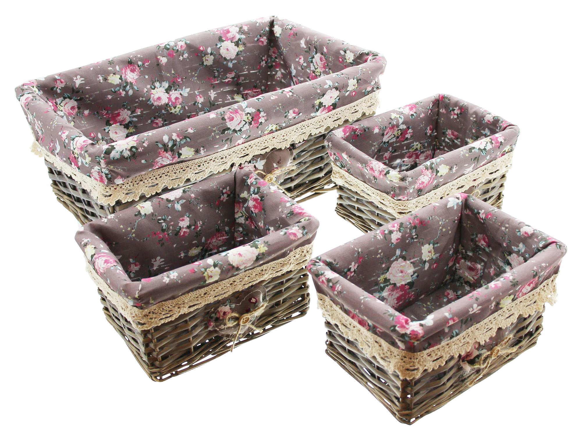 Universalkorb "Rosenliebe", 4er Set im Frank Flechtwaren Online Shop für Füllkörbe & Universalkörbe kaufen Universalkorb "Rosenliebe", 4er Set im Frank Flechtwaren Online Shop für Füllkörbe & Universalkörbe kaufen