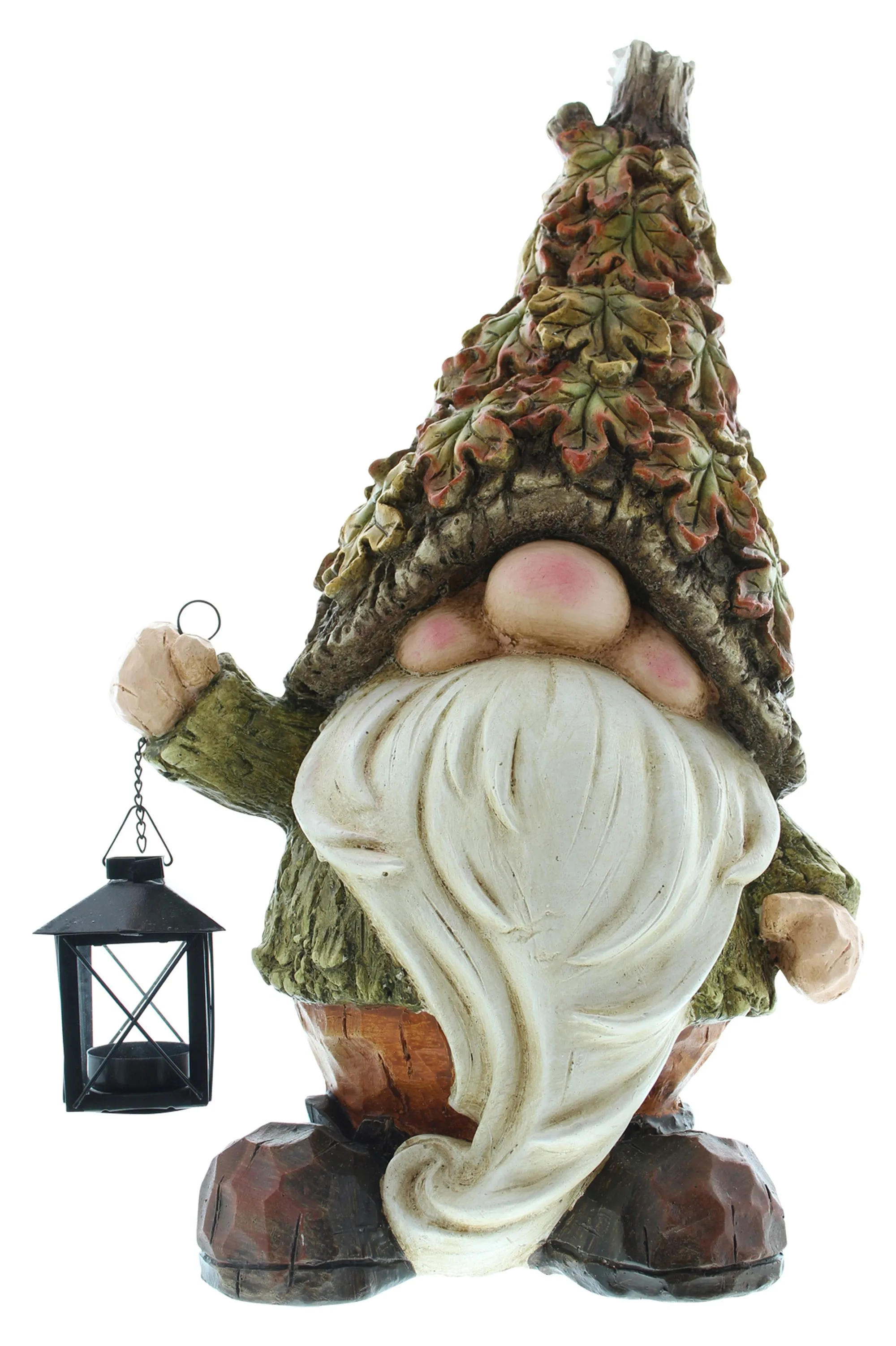 Wichtel "Herbst" mit Laterne  im Frank Flechtwaren Online Shop für Herbstliche Dekofiguren kaufen