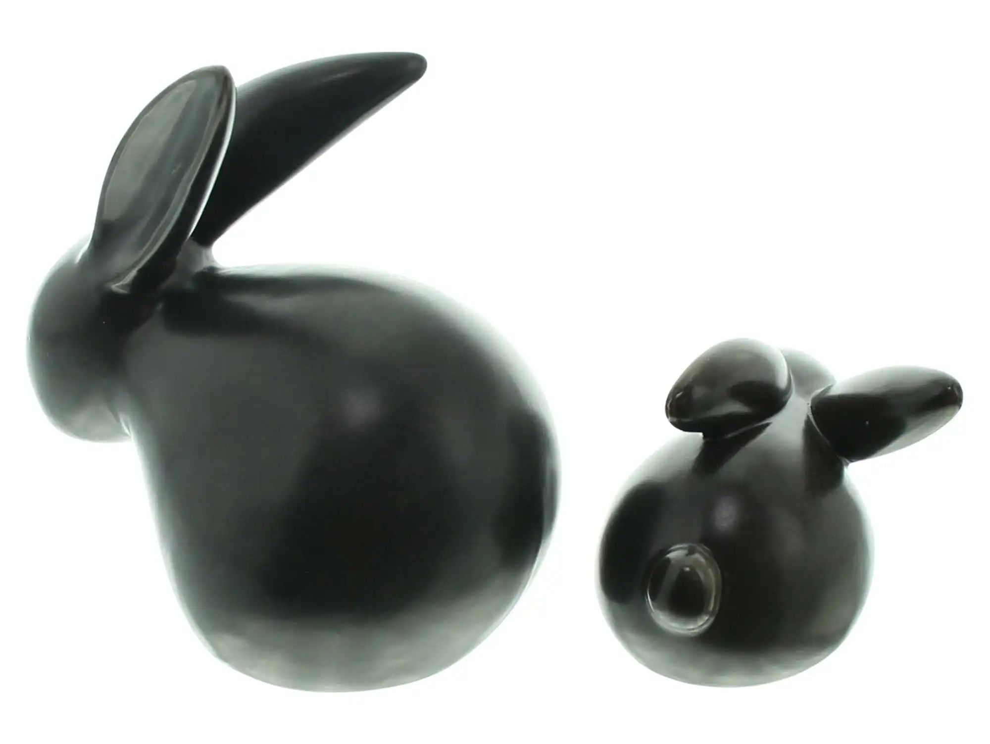 Hase "Black", 2er Set  im Frank Flechtwaren Online Shop für Ostern kaufen