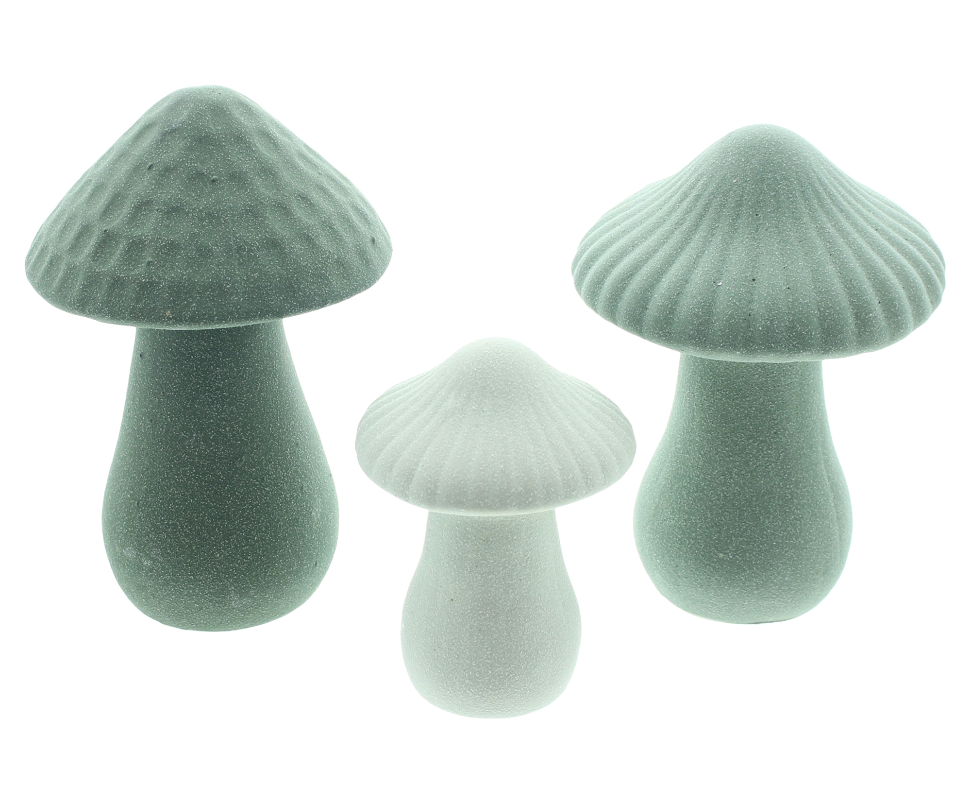 Pilz "Grün", 3er Set  im Frank Flechtwaren Online Shop kaufen