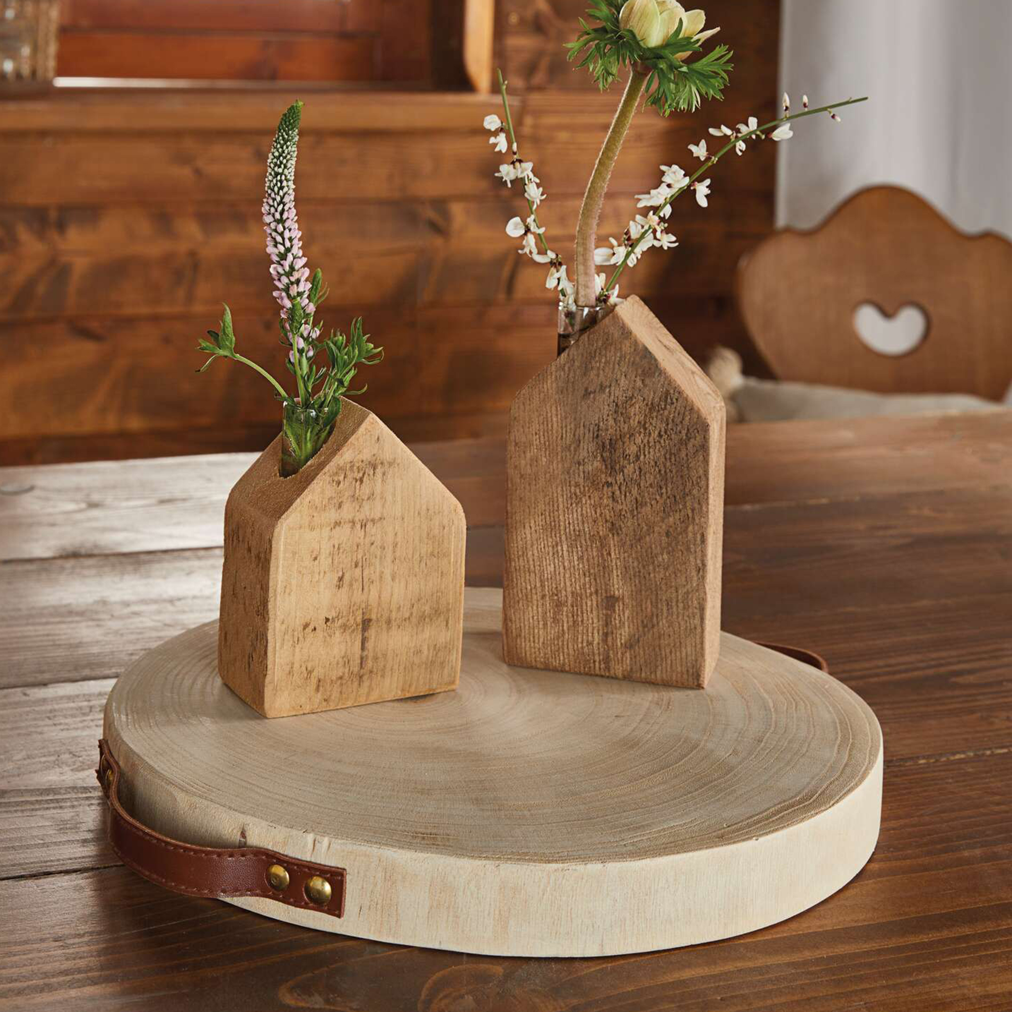 Holzscheibe "Tablett"  im Frank Flechtwaren Online Shop für Herbst kaufen