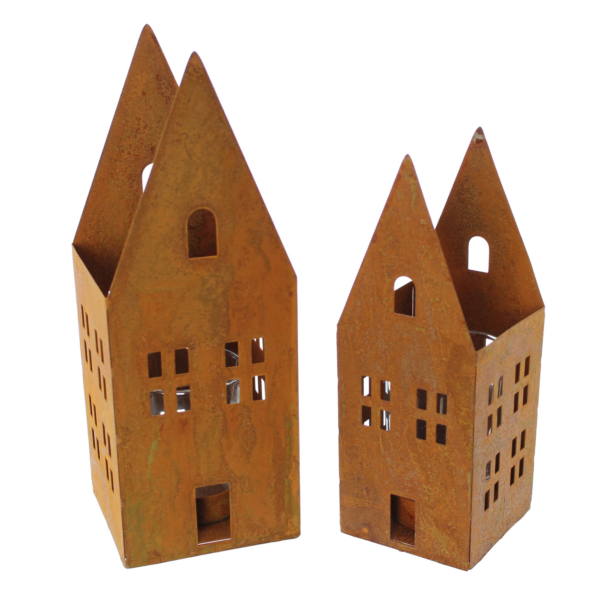 Windlicht "Rostoptik", 2er Set im Frank Flechtwaren Online Shop für Ostern kaufen Windlicht "Rostoptik", 2er Set im Frank Flechtwaren Online Shop für Ostern kaufen