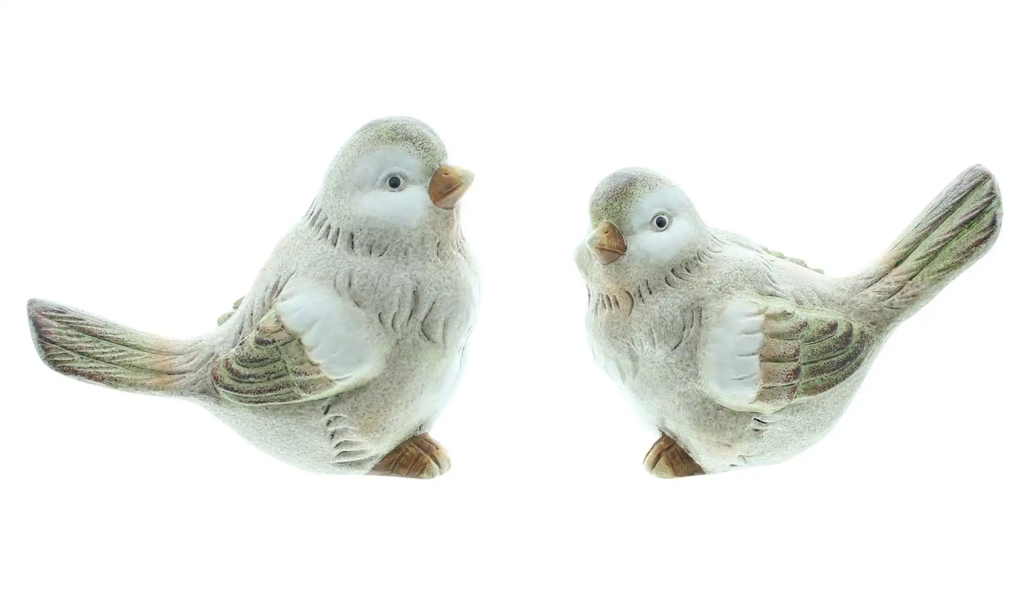 Vogel "Piepmatz", 2er Set  im Frank Flechtwaren Online Shop für Gartenfiguren kaufen
