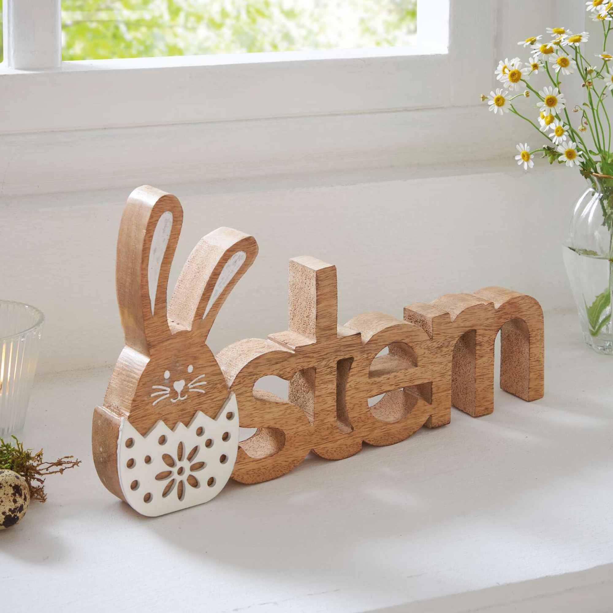 Schriftzug "Ostern"  im Frank Flechtwaren Online Shop für Ostern kaufen
