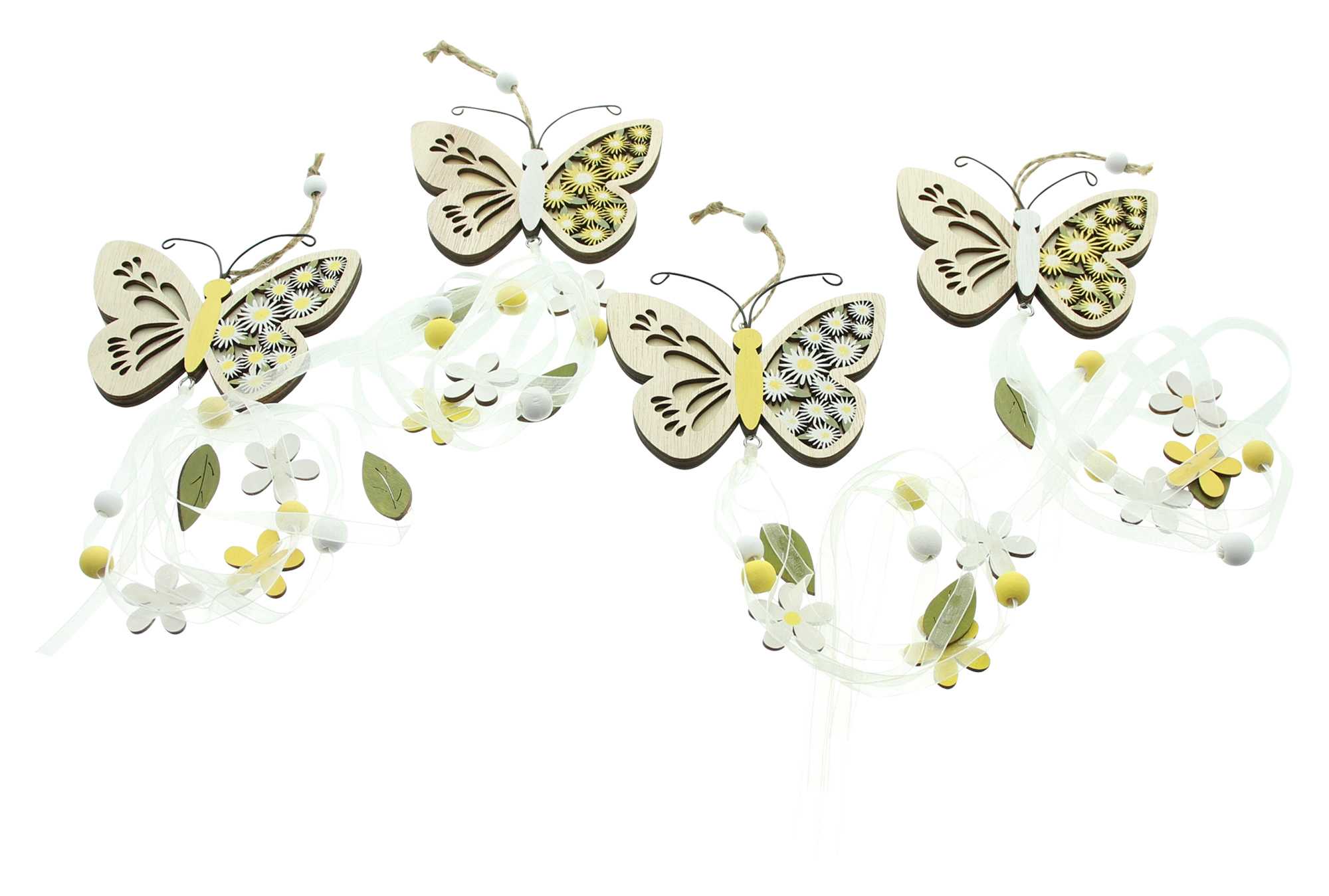 Hänger "Schmetterling", 4er Set im Frank Flechtwaren Online Shop für Ostern kaufen Hänger "Schmetterling", 4er Set im Frank Flechtwaren Online Shop für Ostern kaufen