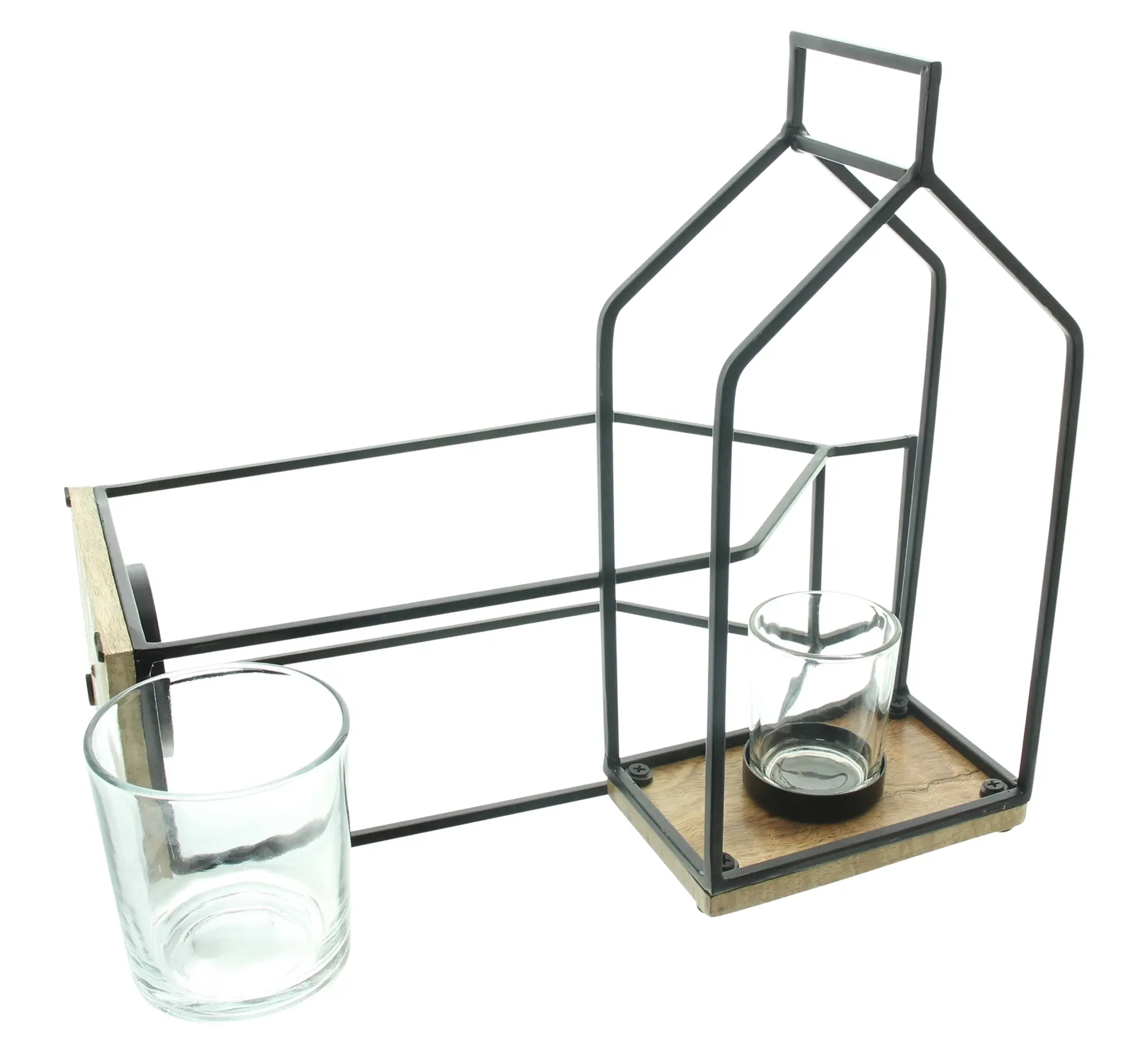 Windlicht "Haus", 2er Set  im Frank Flechtwaren Online Shop für Windlichter kaufen
