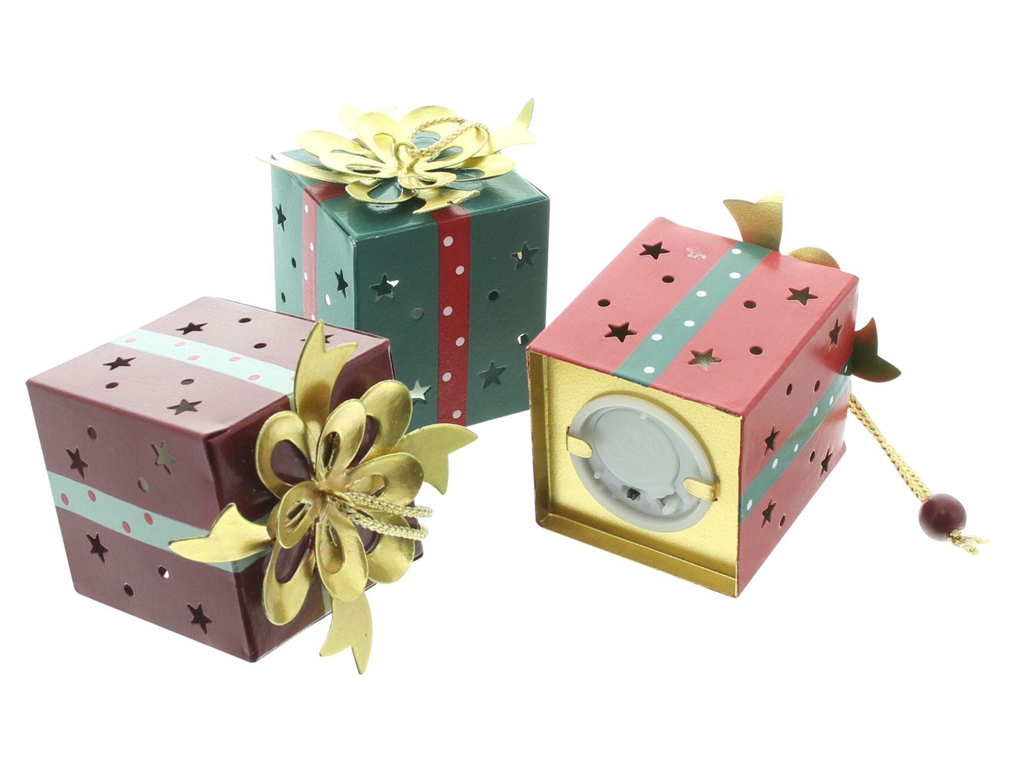 LED-Hänger "Geschenk", 3er Set  im Frank Flechtwaren Online Shop für Dekohänger  kaufen