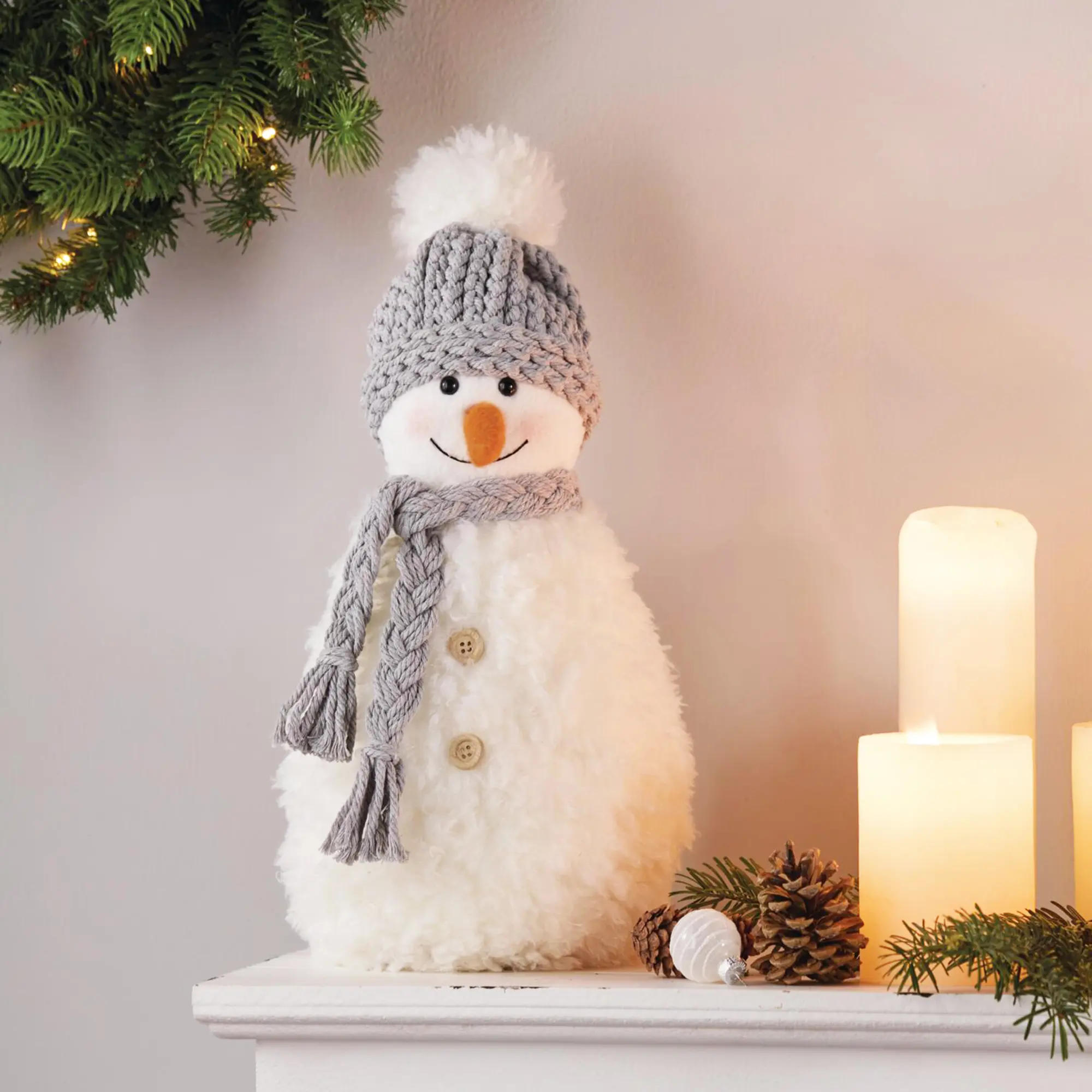Deko-Schneemann "Fluffy"  im Frank Flechtwaren Online Shop kaufen