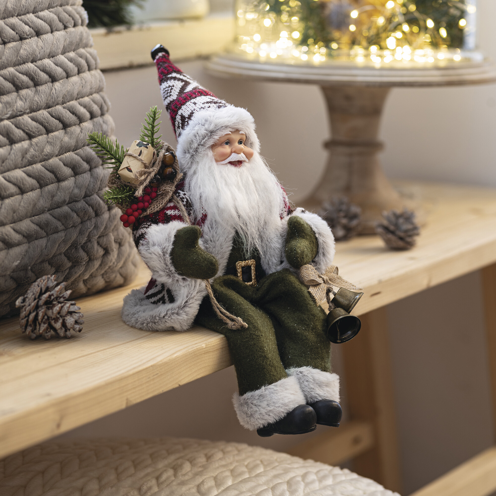 Kantenhocker "Santa mit Glöckchen" im Frank Flechtwaren Online Shop für Weihnachten kaufen Kantenhocker "Santa mit Glöckchen" im Frank Flechtwaren Online Shop für Weihnachten kaufen