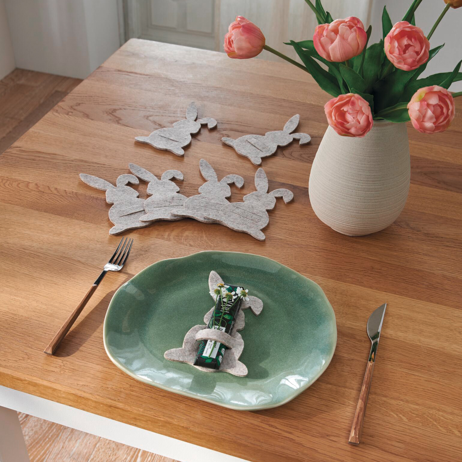 Bestecktasche "Häschen", 8er Set  im Frank Flechtwaren Online Shop für Gerade eingetroffen kaufen