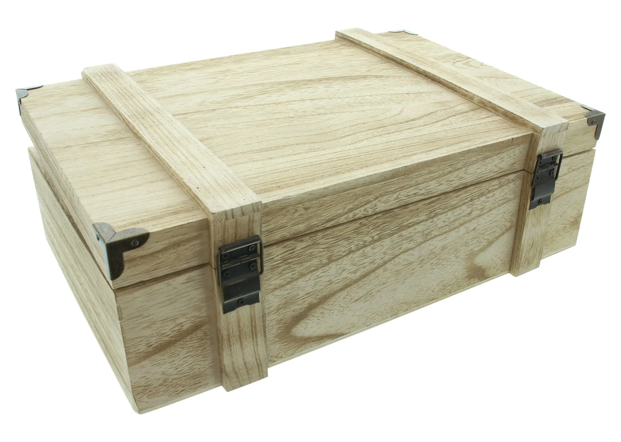 Holzkiste "Präsent"  im Frank Flechtwaren Online Shop für Truhen kaufen