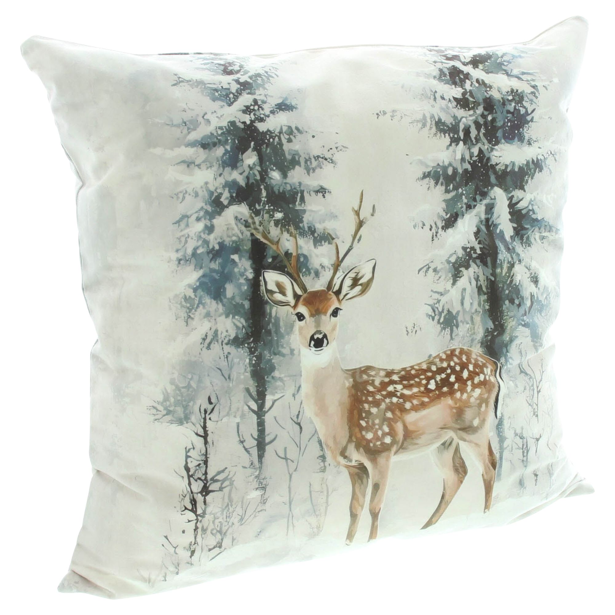 Kissenhülle "Winterhirsch"  im Frank Flechtwaren Online Shop für Weihnachtliche Kissen &amp; Kissenhüllen kaufen