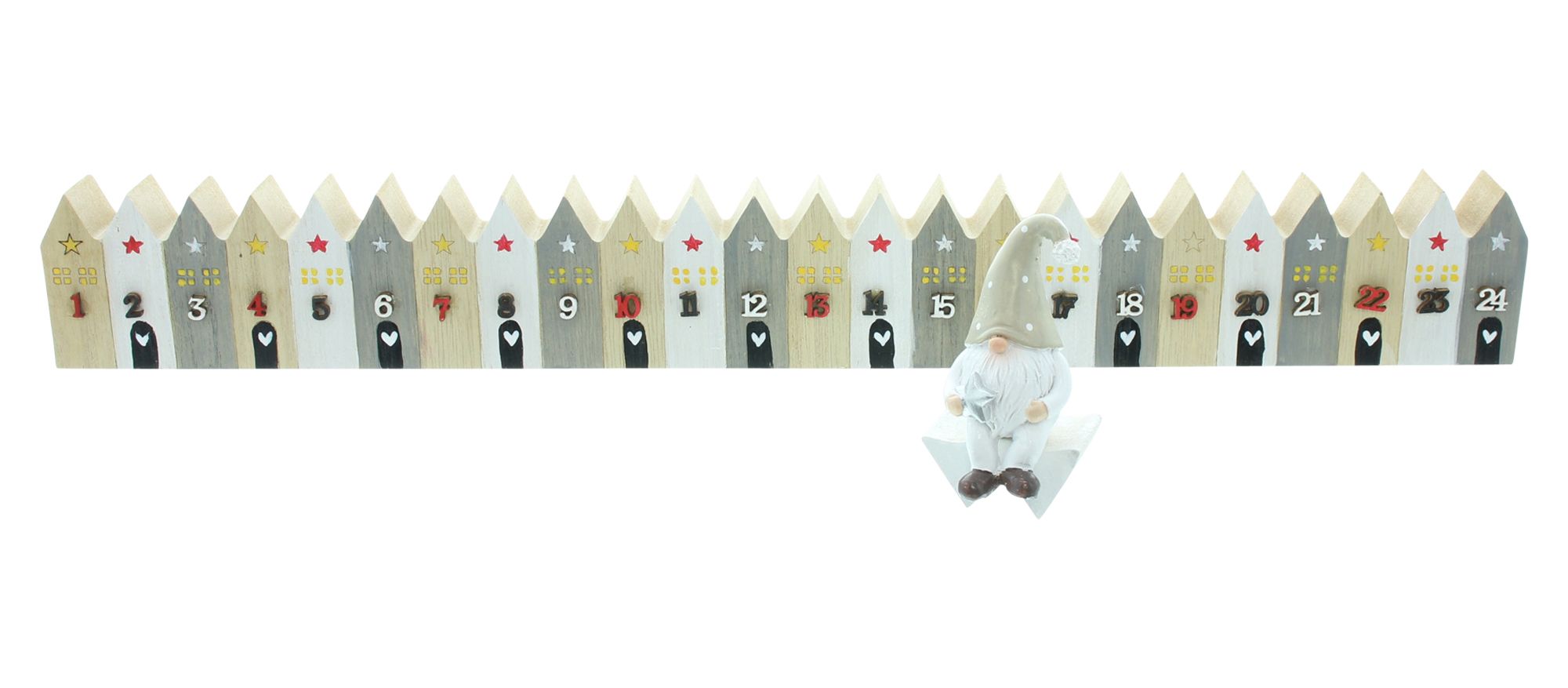 Adventsdeko "Christmas Countdown", 2tlg.  im Frank Flechtwaren Online Shop für Adventskalender kaufen