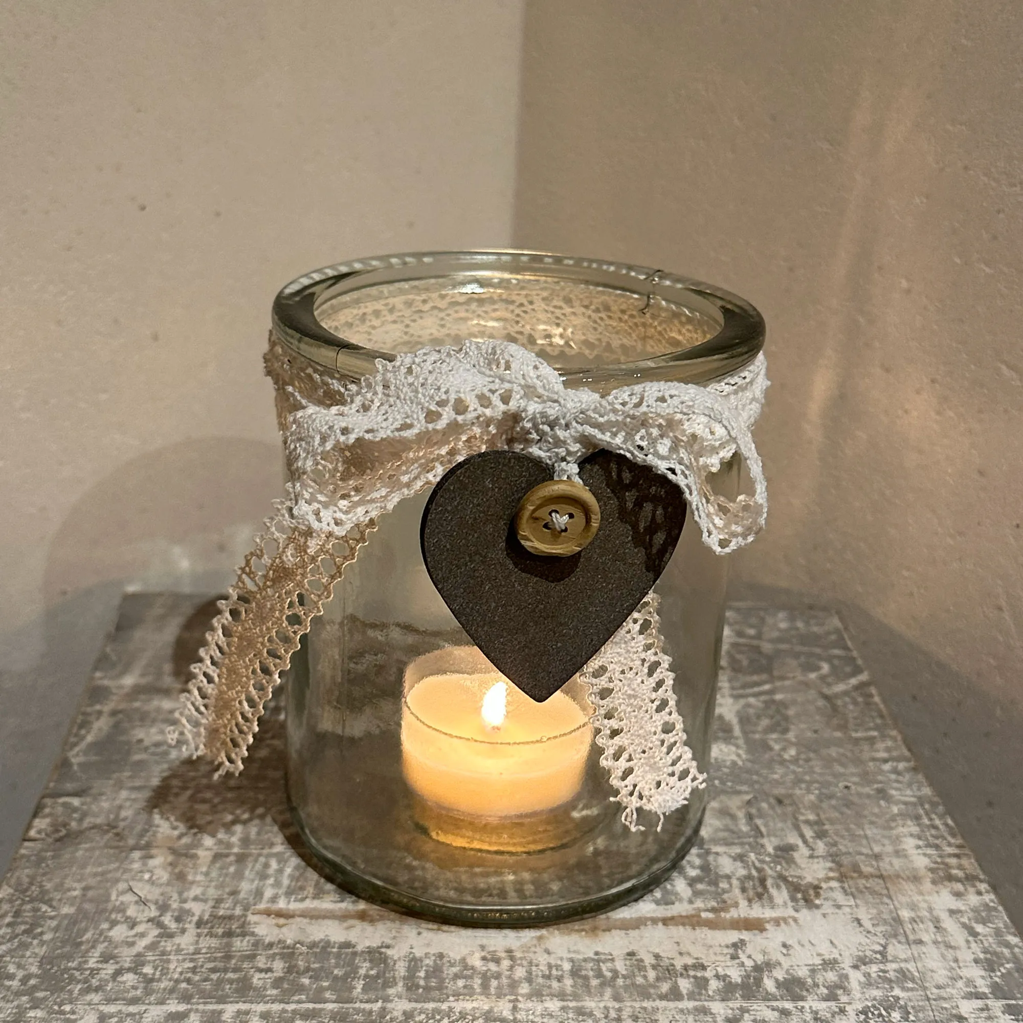 Windlicht "Schleife"  im Frank Flechtwaren Online Shop für Windlichter kaufen