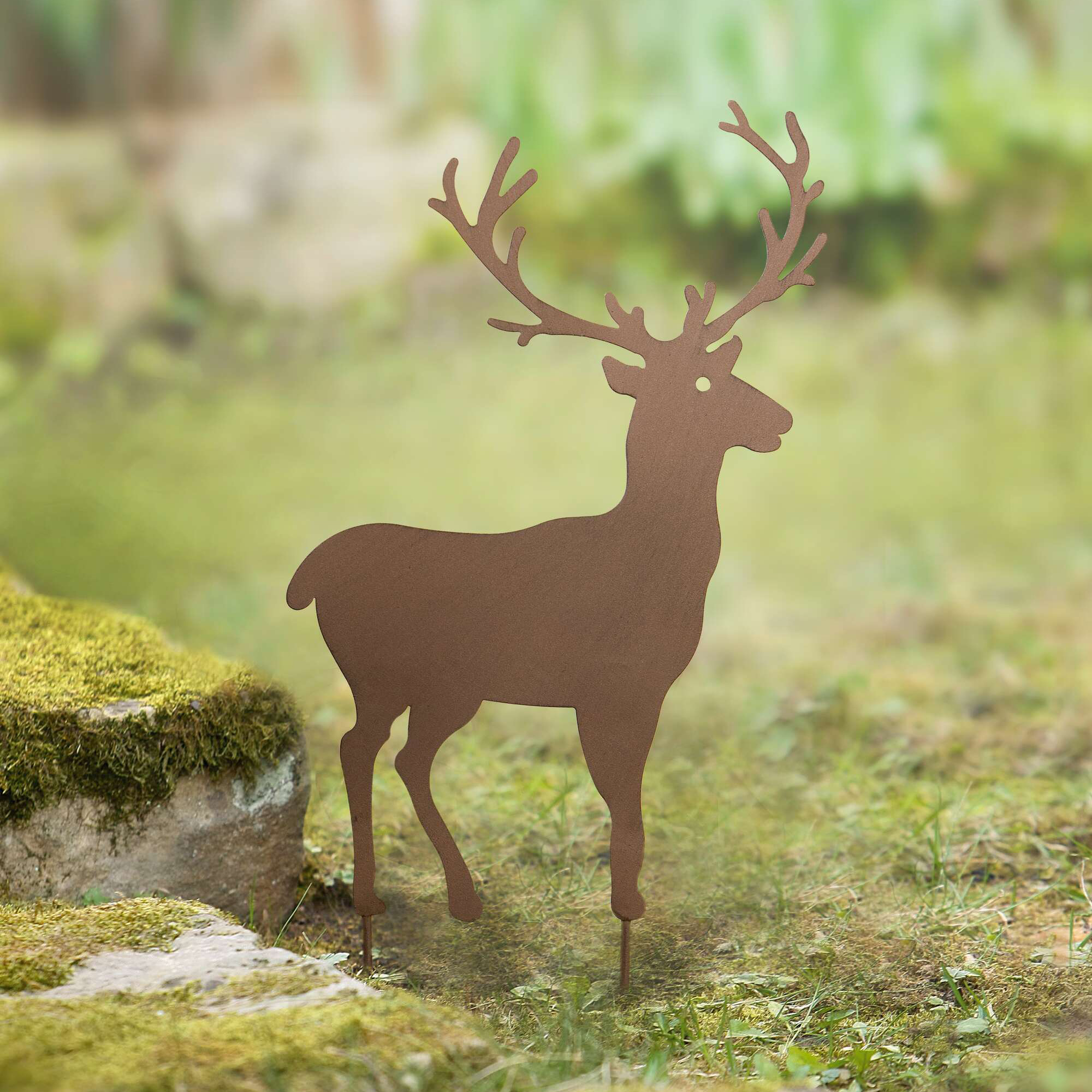 Gartenstecker "Hirsch"  im Frank Flechtwaren Online Shop kaufen