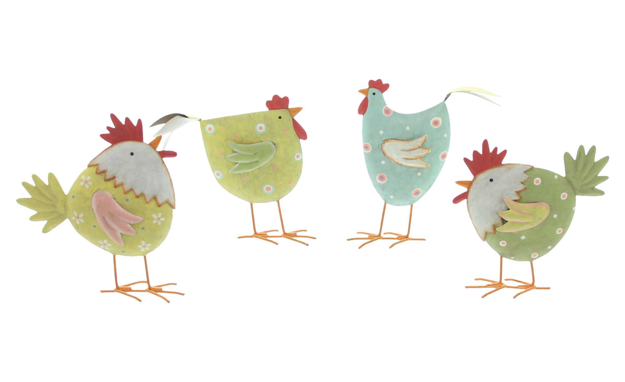 Hühnerbande "Farbenpracht", 4er Set im Frank Flechtwaren Online Shop für Ostern kaufen Hühnerbande "Farbenpracht", 4er Set im Frank Flechtwaren Online Shop für Ostern kaufen