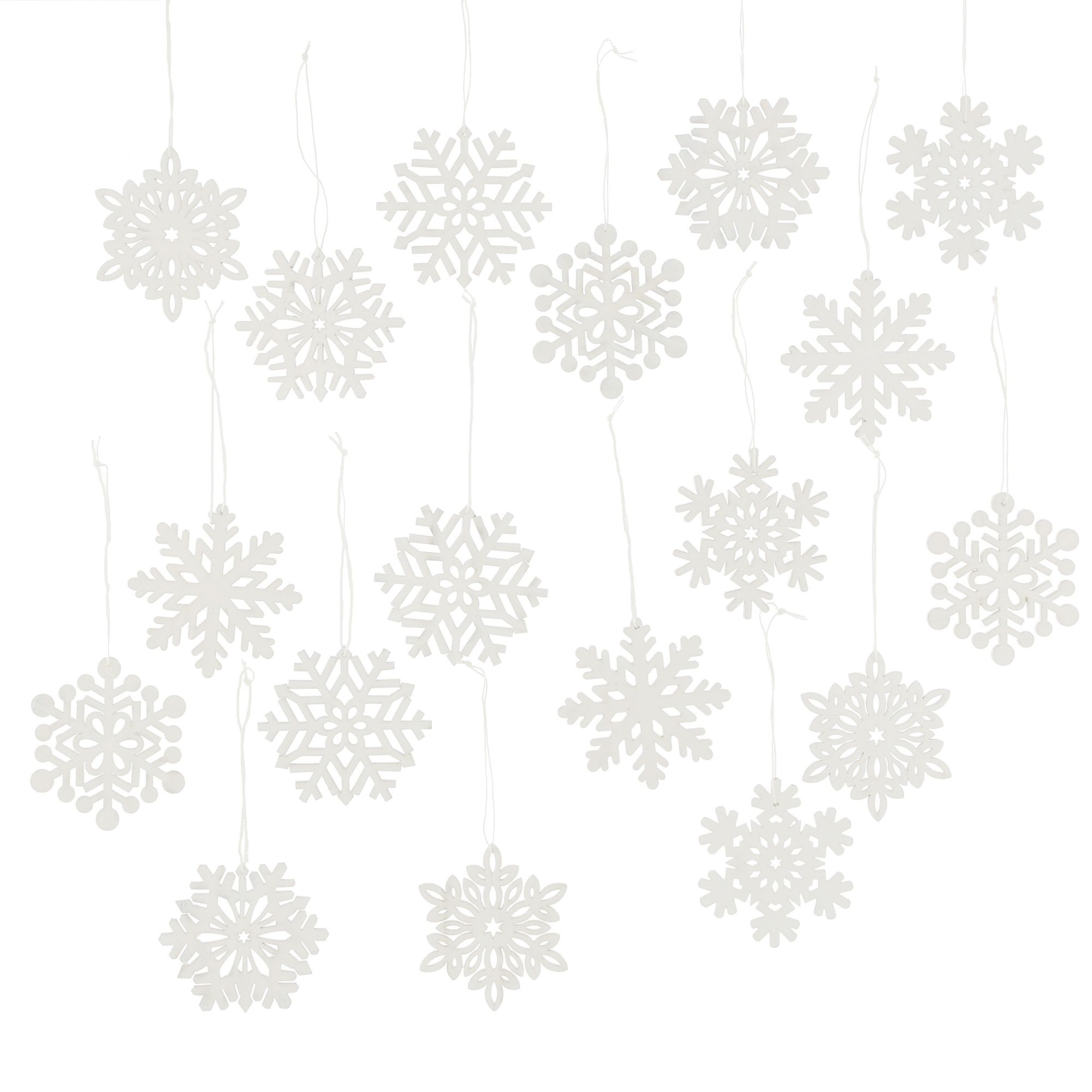 Hänger "Schneeflocke", 18er Set im Frank Flechtwaren Online Shop für Weihnachten kaufen Hänger "Schneeflocke", 18er Set im Frank Flechtwaren Online Shop für Weihnachten kaufen