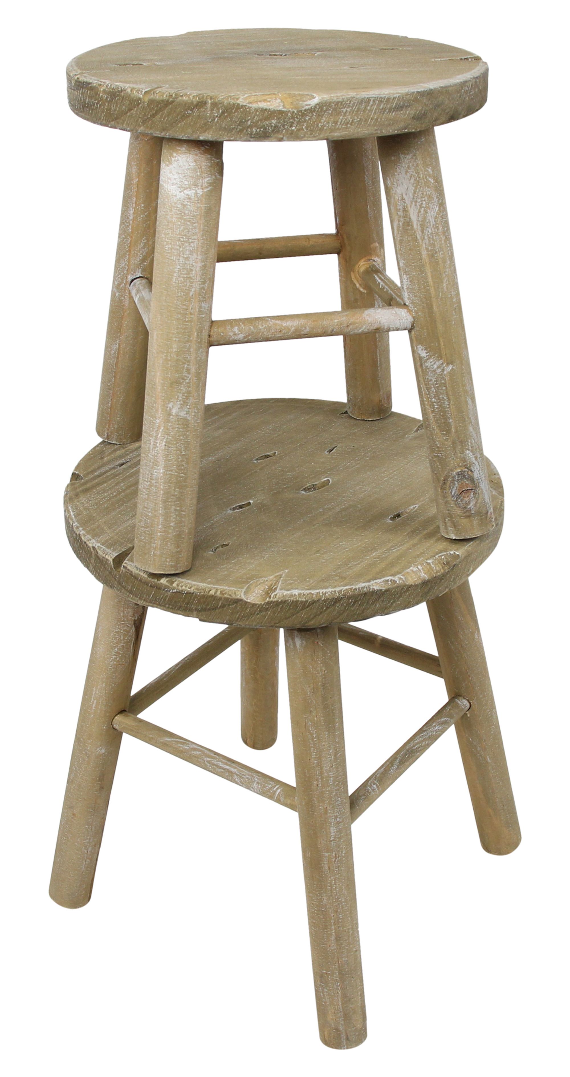 Holzhocker "Rund", 2er Set im Frank Flechtwaren Online Shop für Herbst kaufen Holzhocker "Rund", 2er Set im Frank Flechtwaren Online Shop für Herbst kaufen