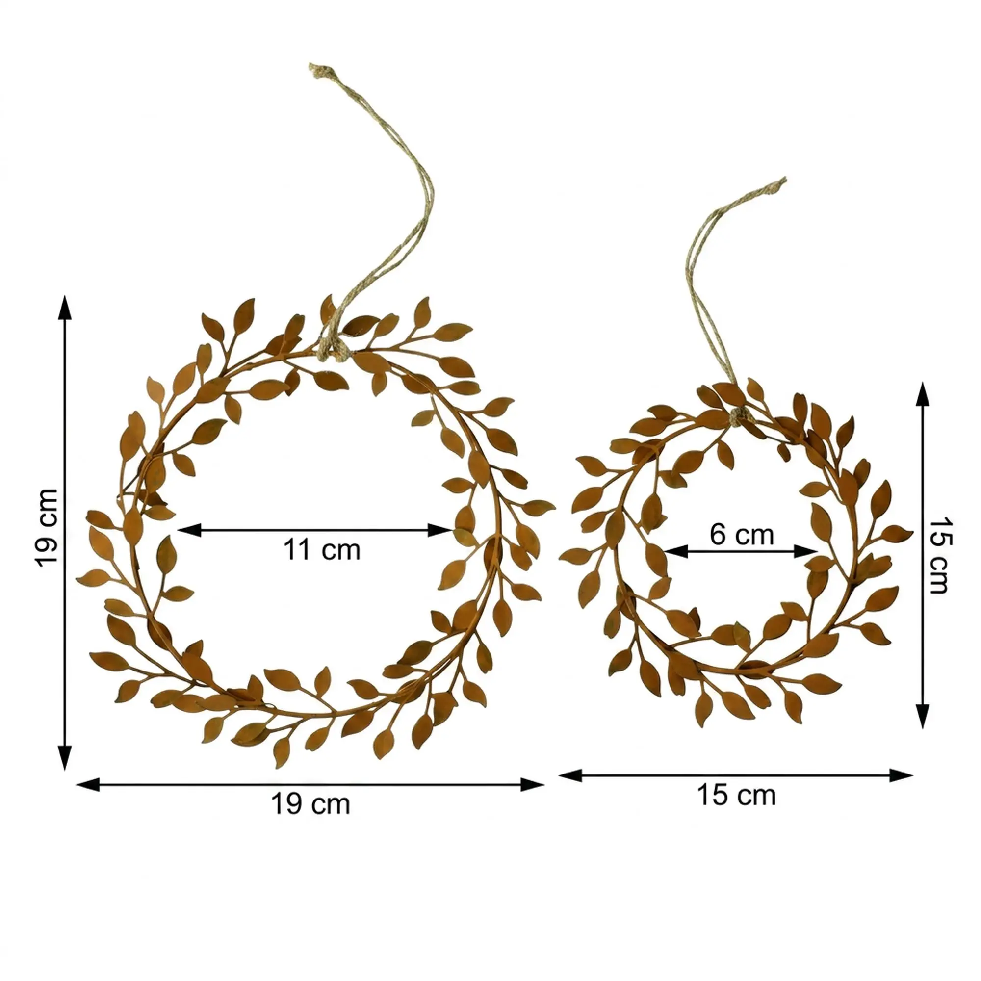 Hänger "Blätterkranz", 2er Set  im Frank Flechtwaren Online Shop für Dekohänger kaufen