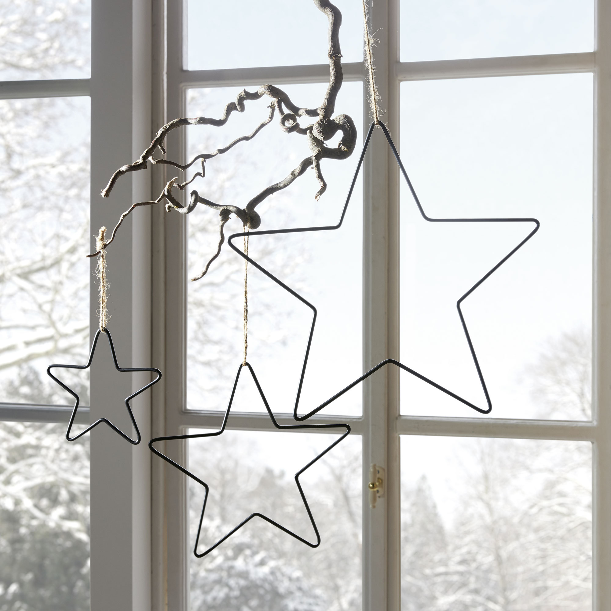 Hänger "Stern", 3er Set  im Frank Flechtwaren Online Shop für Weihnachten kaufen
