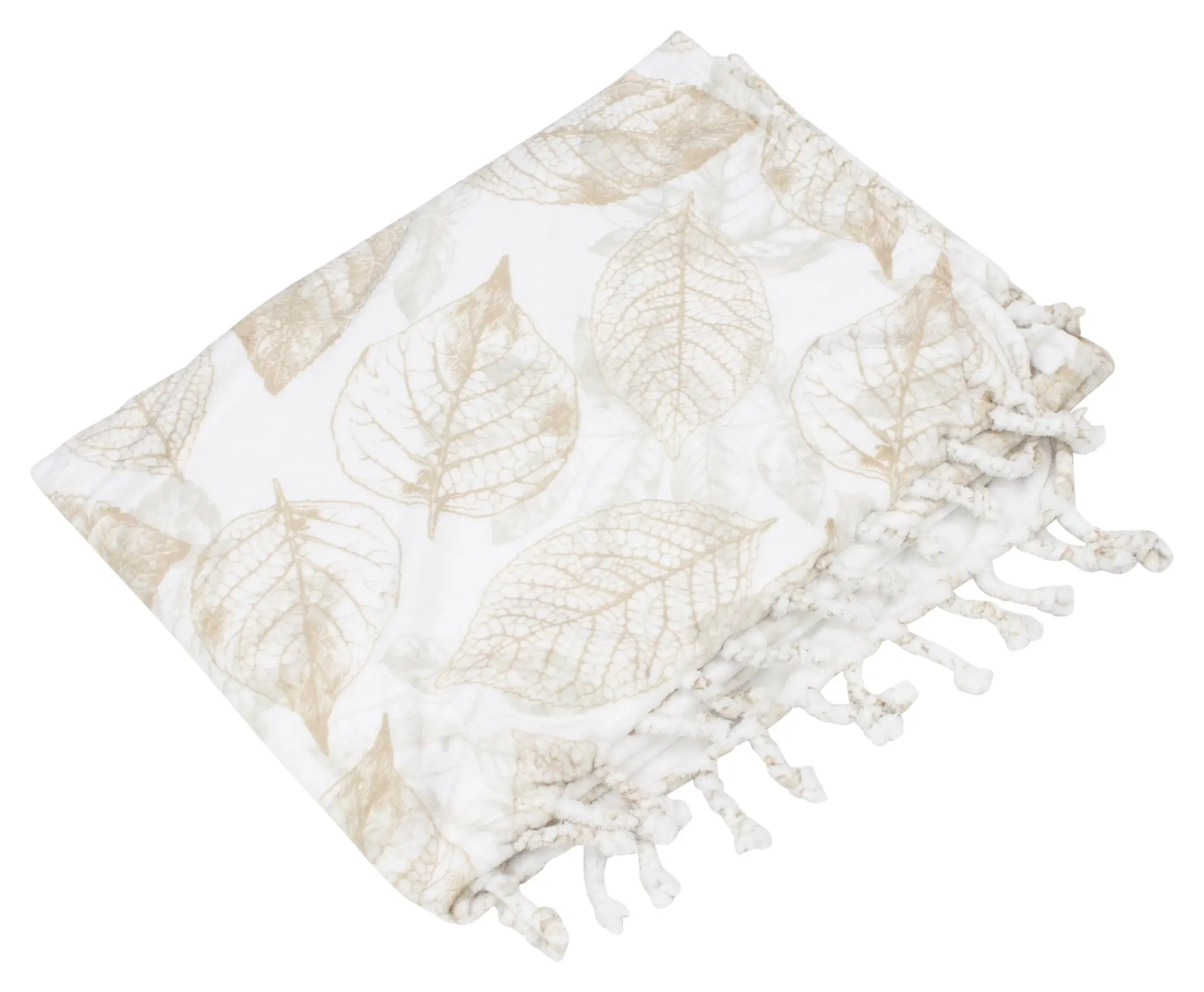 Kuscheldecke "Blätter"  im Frank Flechtwaren Online Shop für Decken &amp; Kuscheldecken kaufen