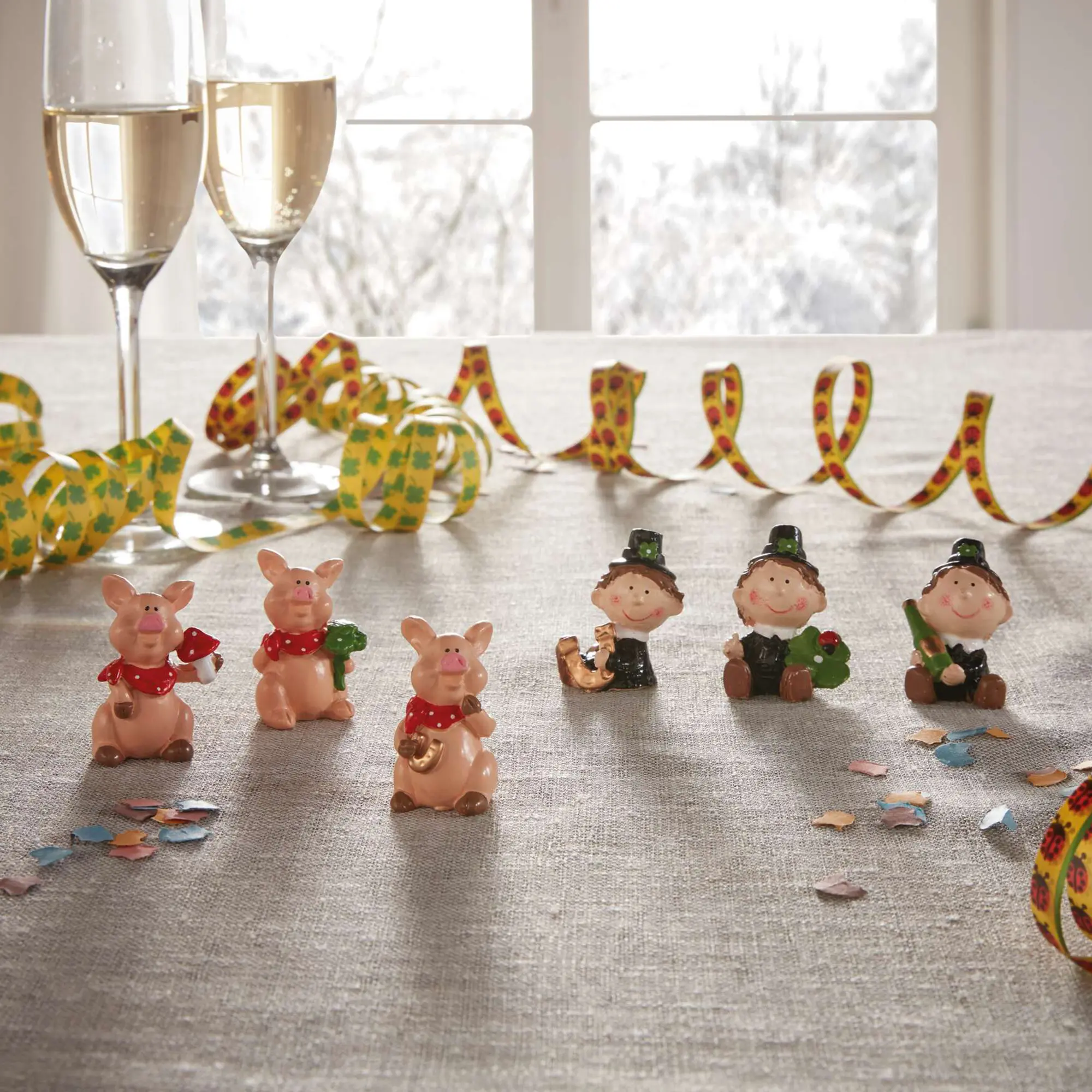Figur "Glücksbringer", 6er Set  im Frank Flechtwaren Online Shop kaufen