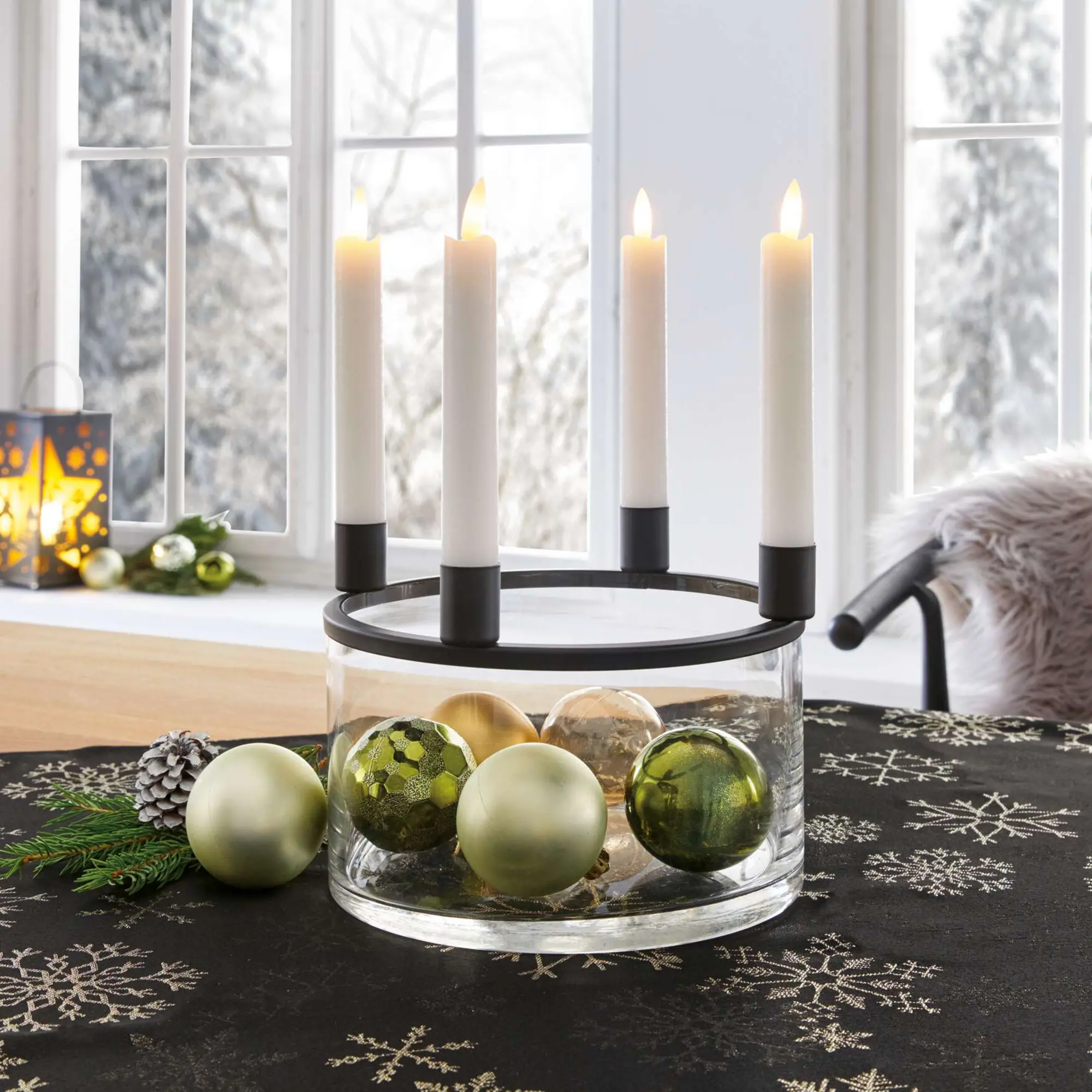 LED-Stabkerze "Classical", 4er Set  im Frank Flechtwaren Online Shop kaufen