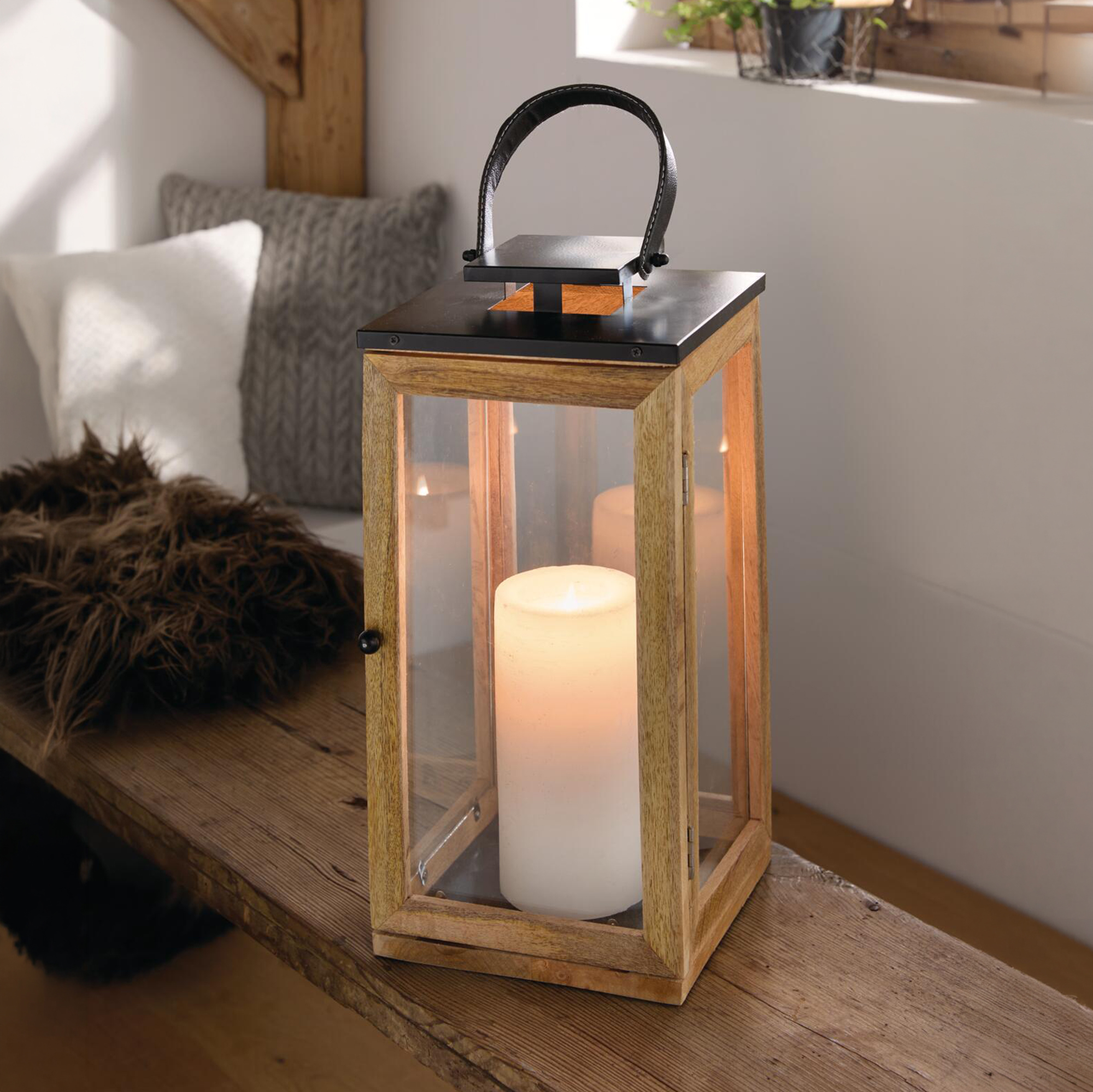 Laterne "Modern Chic", groß  im Frank Flechtwaren Online Shop kaufen