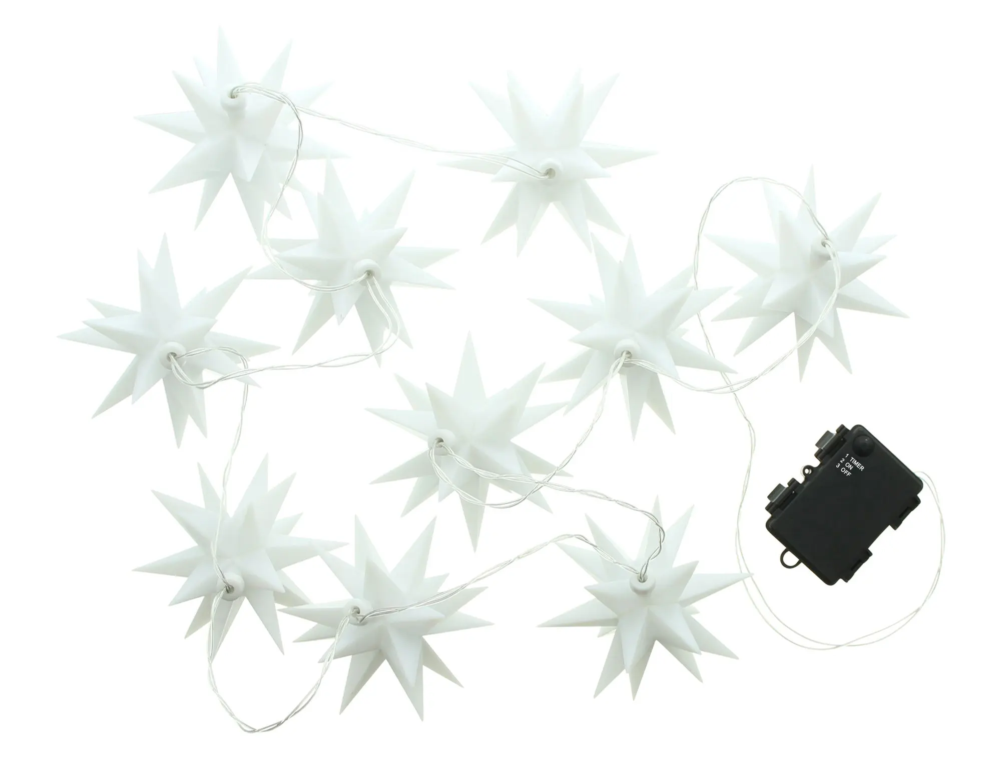 LED-Lichterkette "3D-Sterne"  im Frank Flechtwaren Online Shop für Weihnachten kaufen