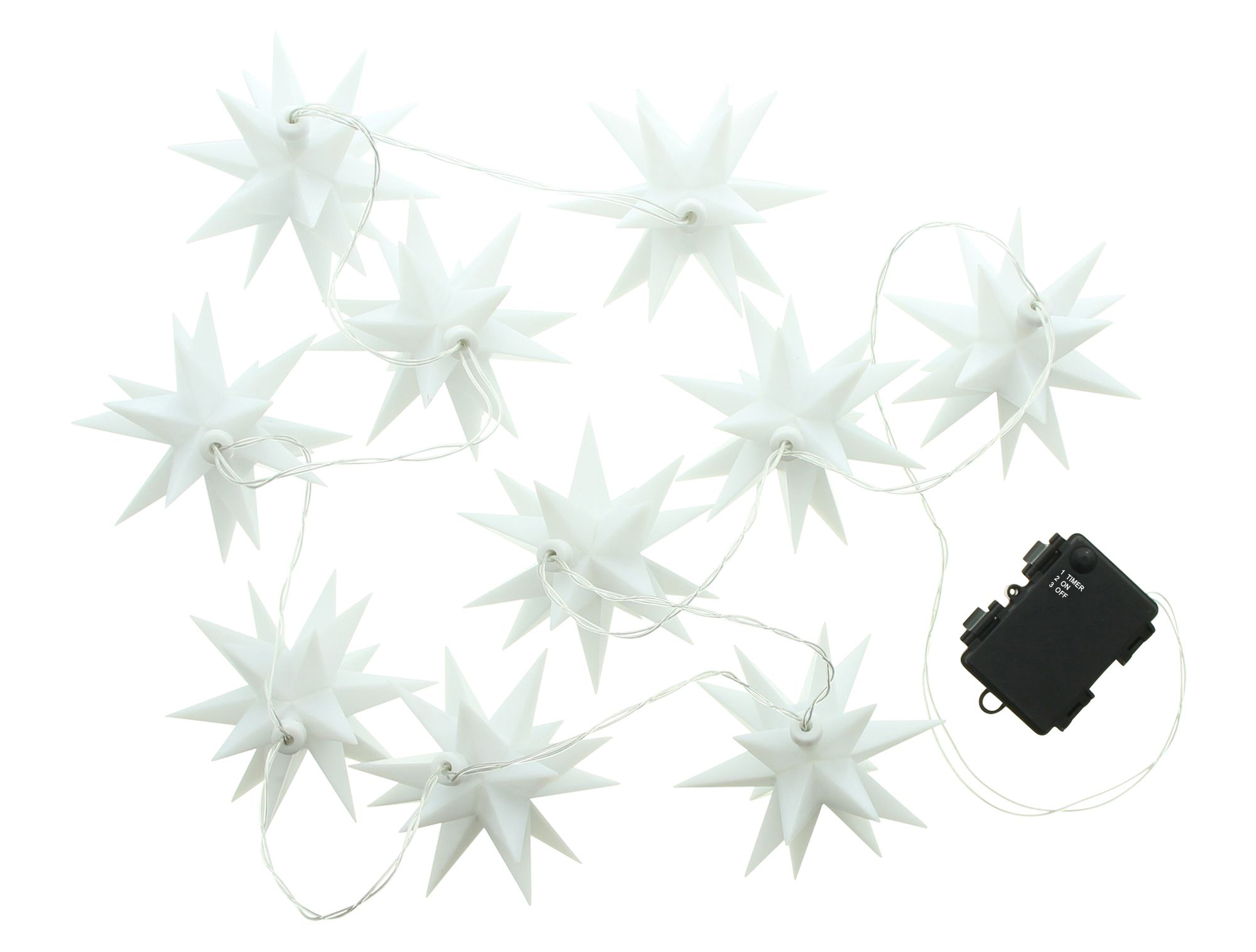 LED-Lichterkette "3D-Sterne"  im Frank Flechtwaren Online Shop für Weihnachten kaufen