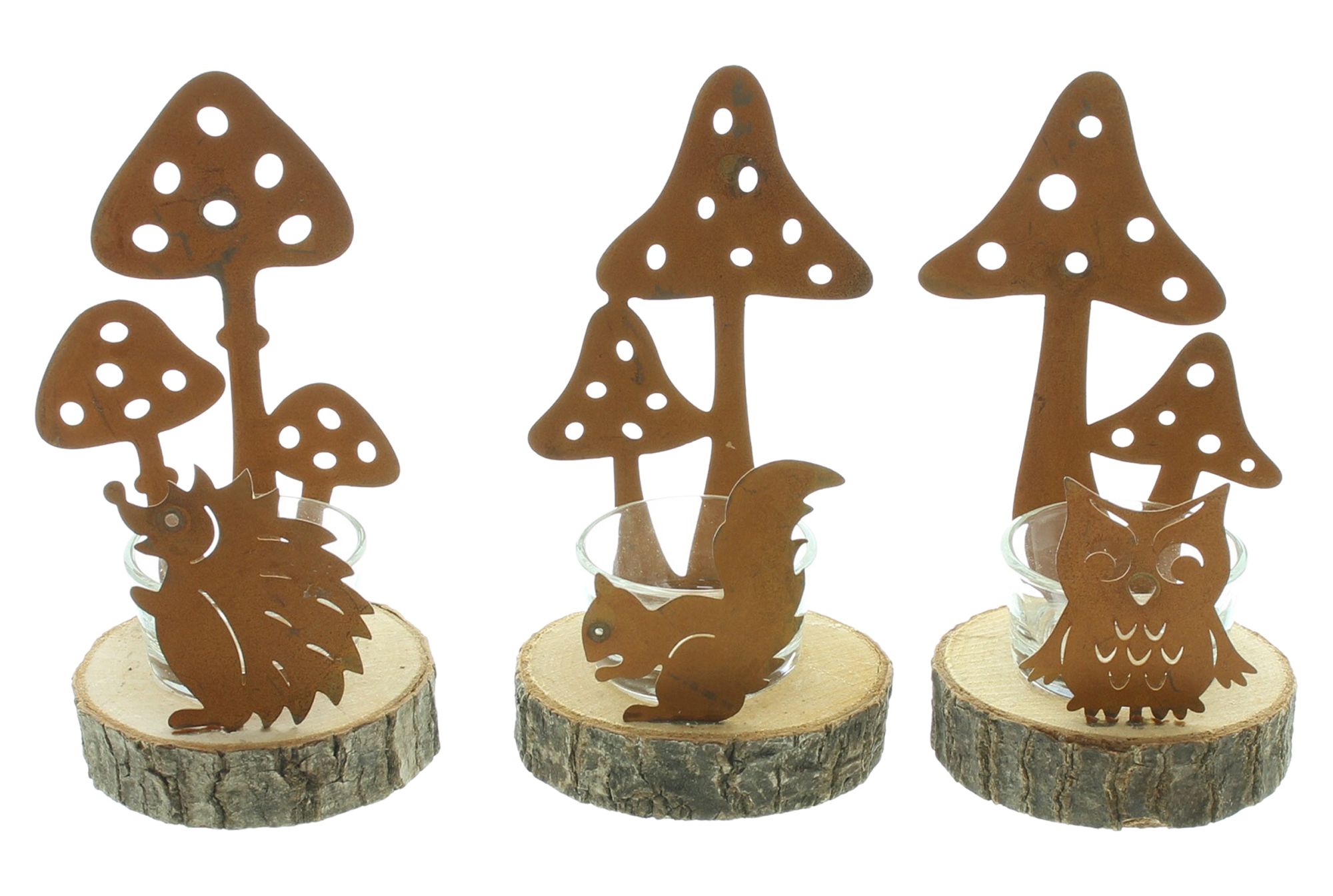 Teelichthalter "Herbst", 3er Set  im Frank Flechtwaren Online Shop für Herbst kaufen