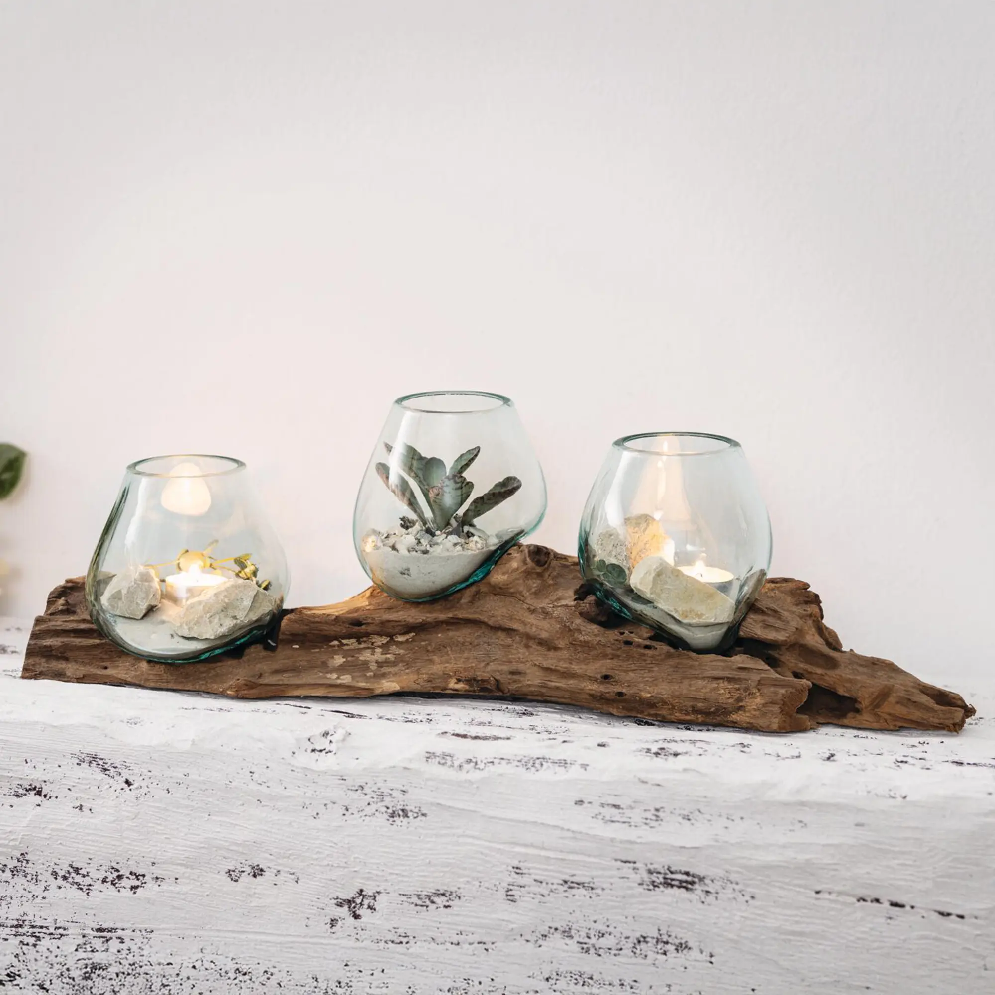 Windlichtboard "Wurzelholz"  im Frank Flechtwaren Online Shop kaufen