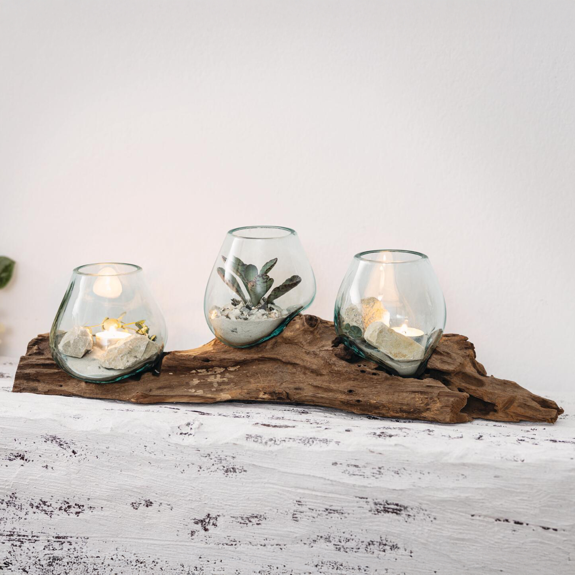 Windlichtboard "Wurzelholz"  im Frank Flechtwaren Online Shop kaufen